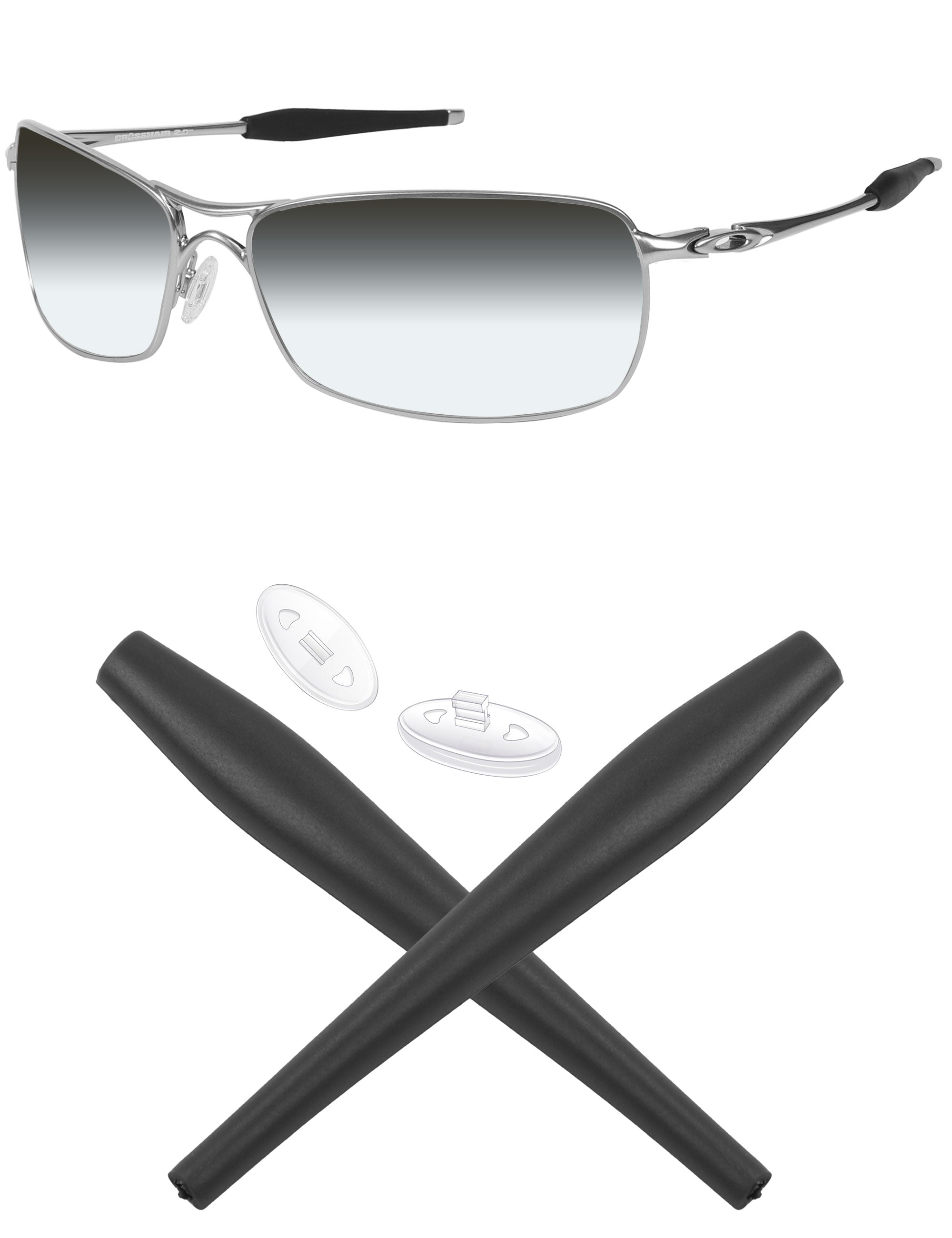 小物 Oakley Crosshair 2.0 MRYOK Replacement Rubber Kits for Oakley Crosshair 2.0 OO4044 64mm