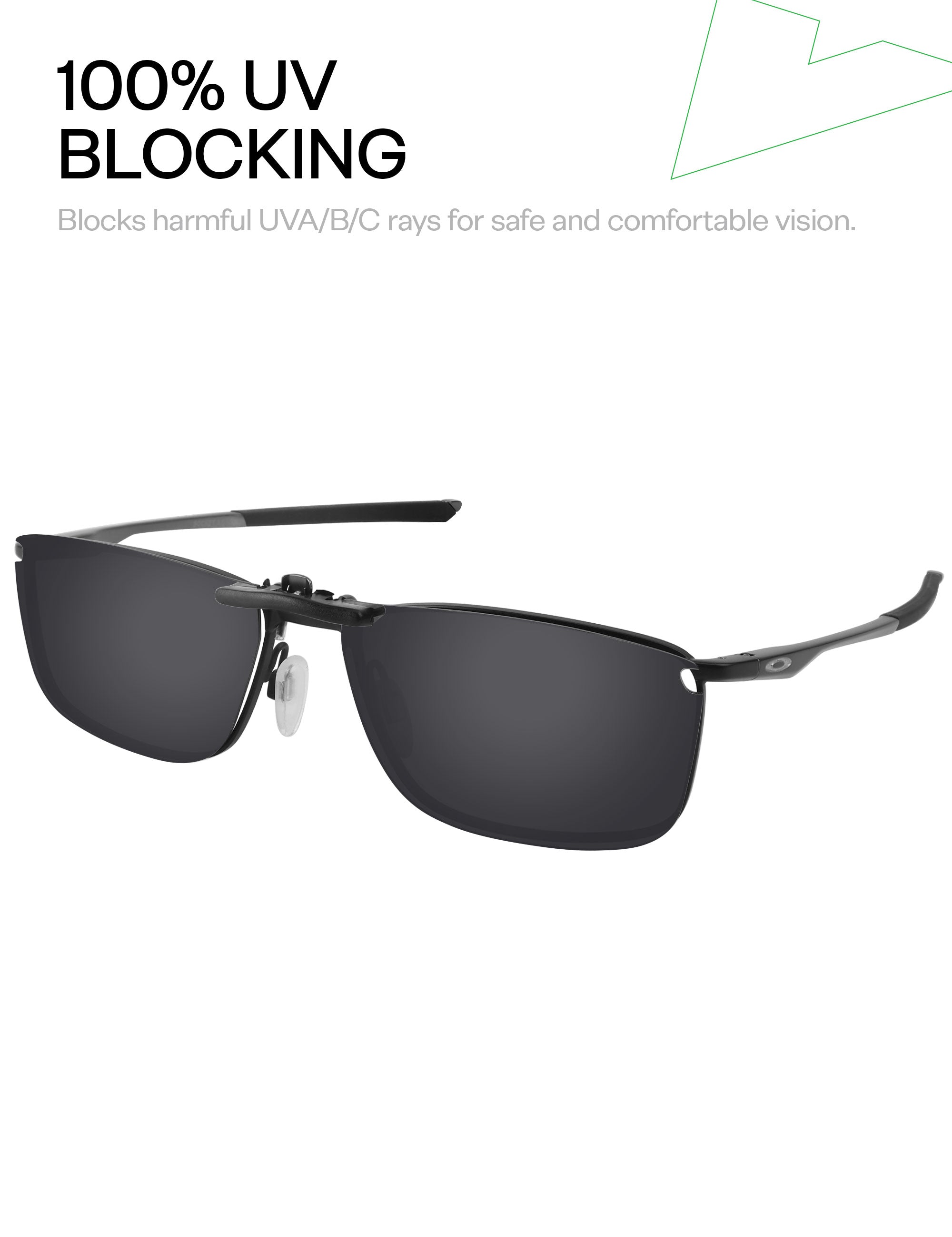 Polarized Clip-on for Oakley Socket 5.0 OX3217 57mm Sunglasses