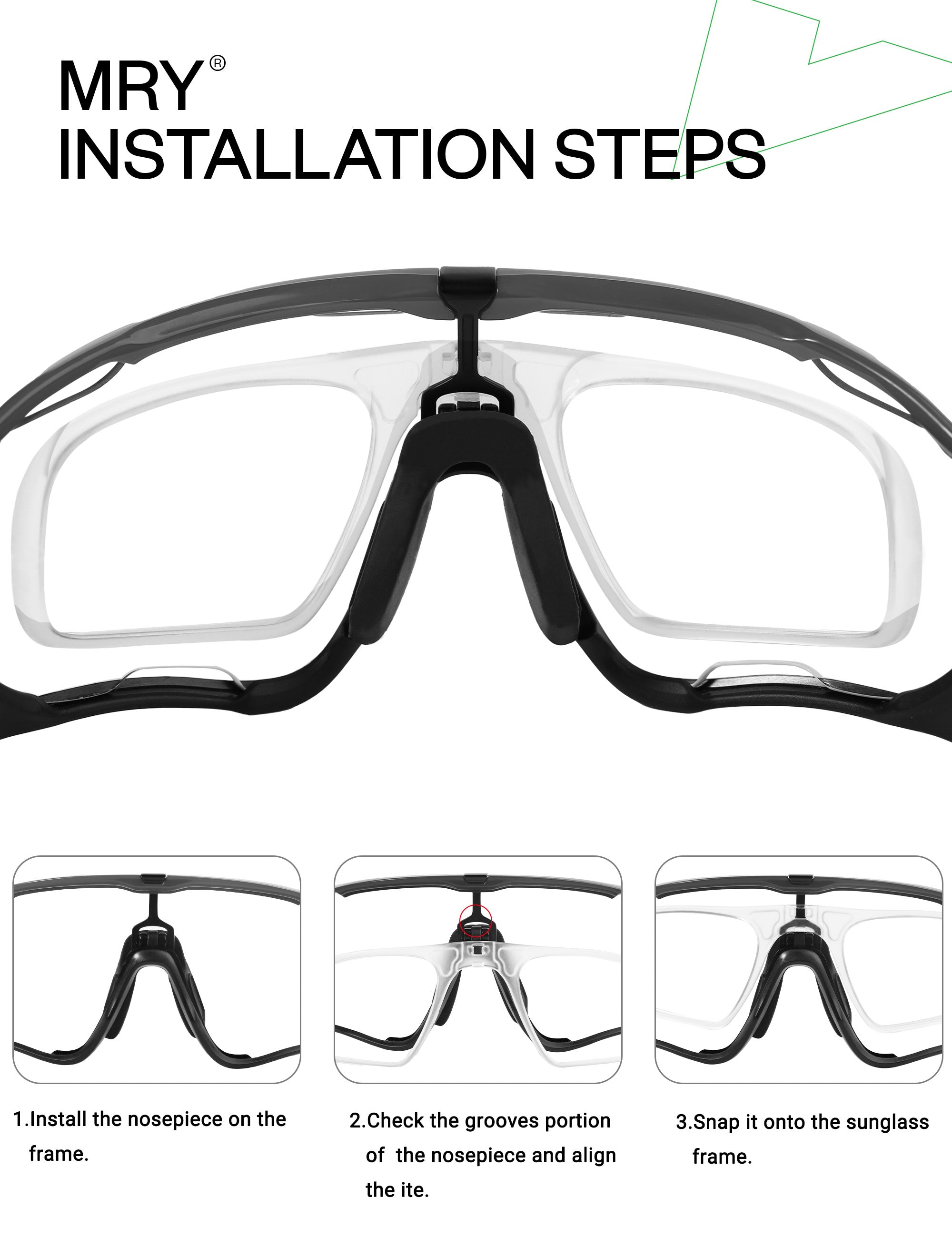 MRY Rx Insert & Prescription Lense for Oakley Jawbreaker OO9290