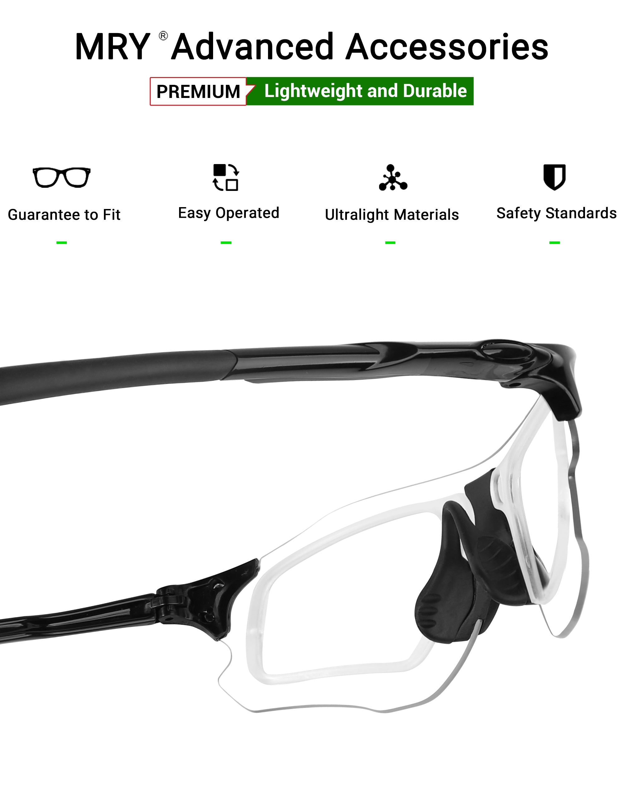 MRY Rx Insert & Prescription Lense for Oakley EVZero Path OO9308