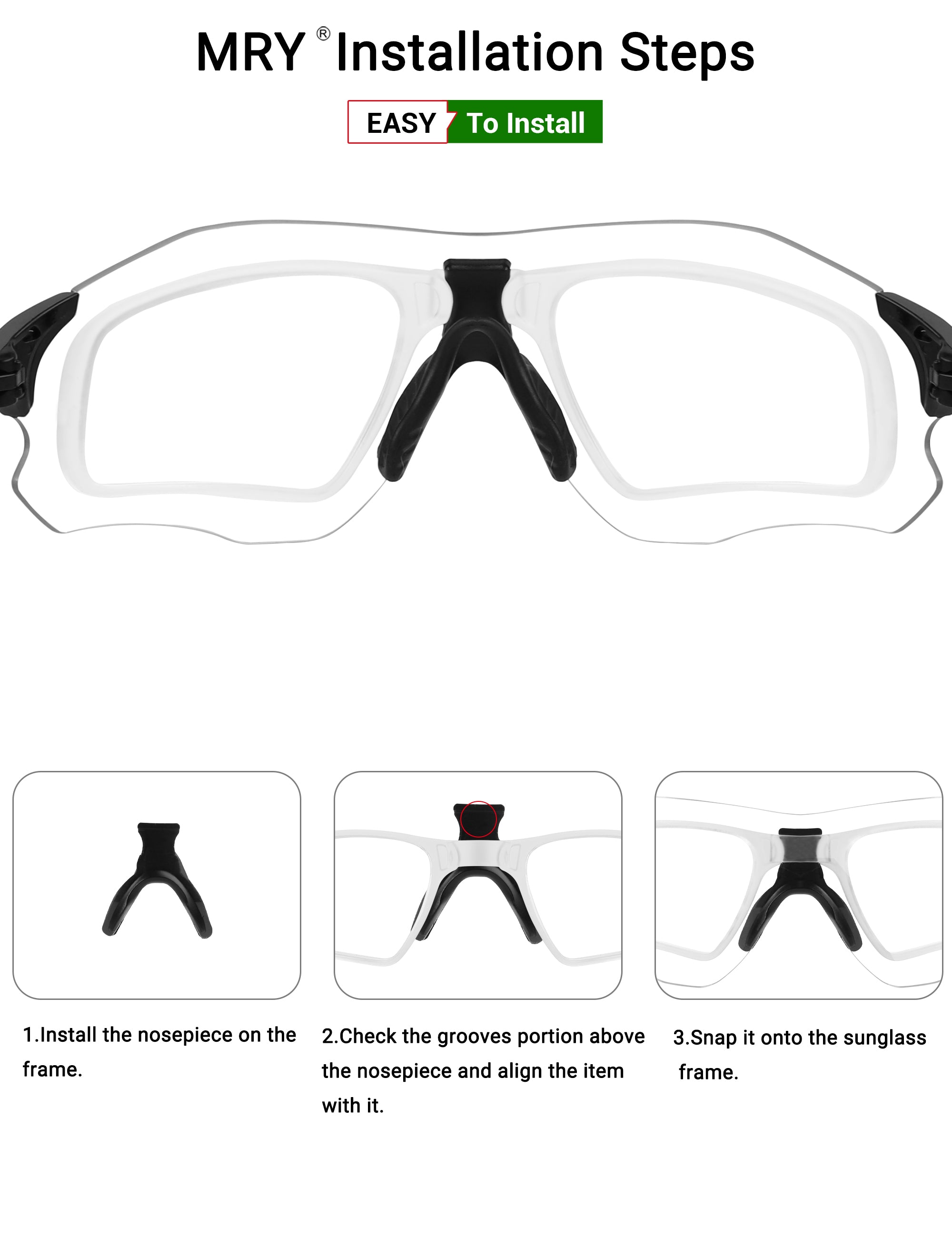 MRY Rx Insert & Prescription Lense for Oakley EVZero Path OO9308