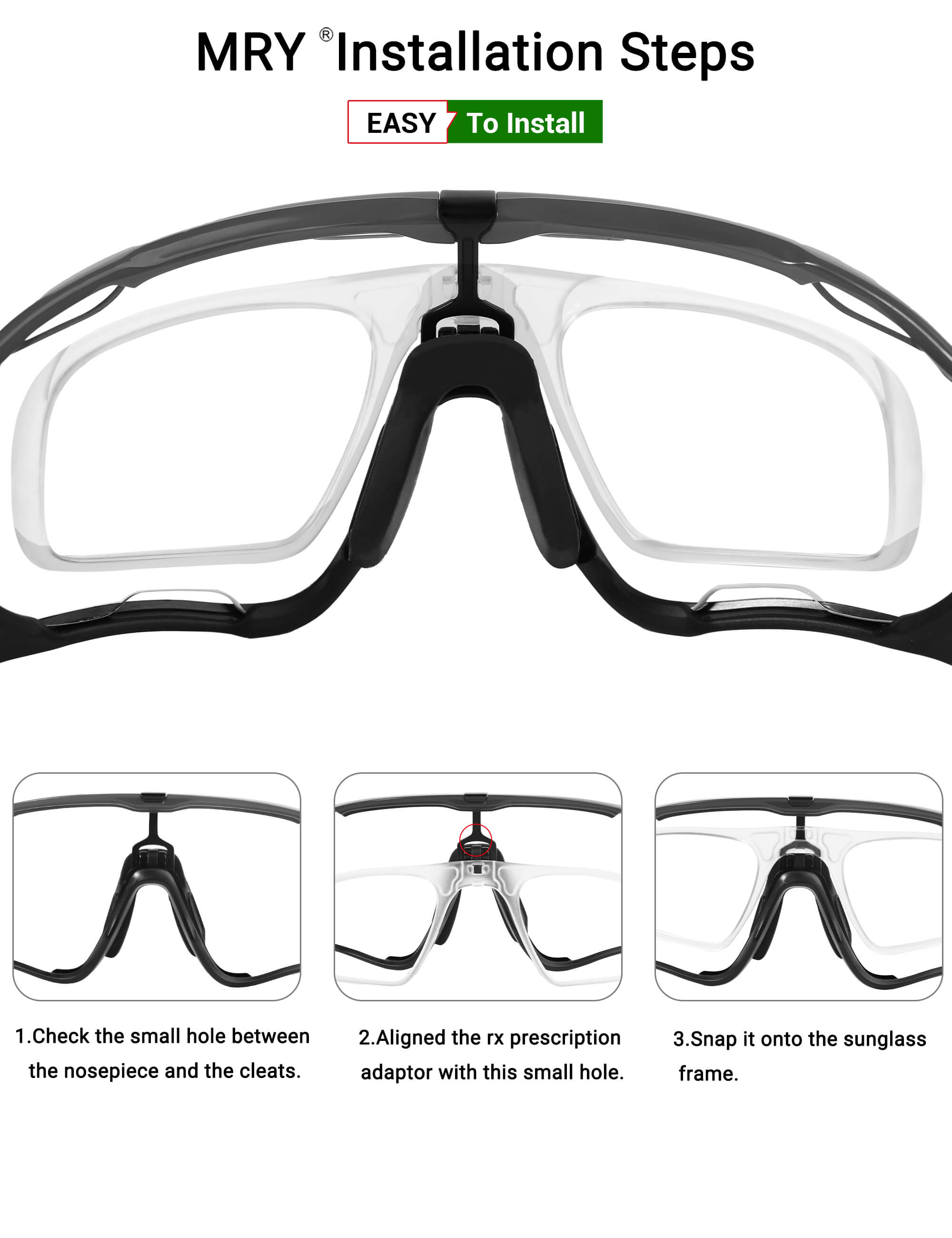 MRY Rx Insert & Prescription Lense for Oakley Jawbreaker OO9290