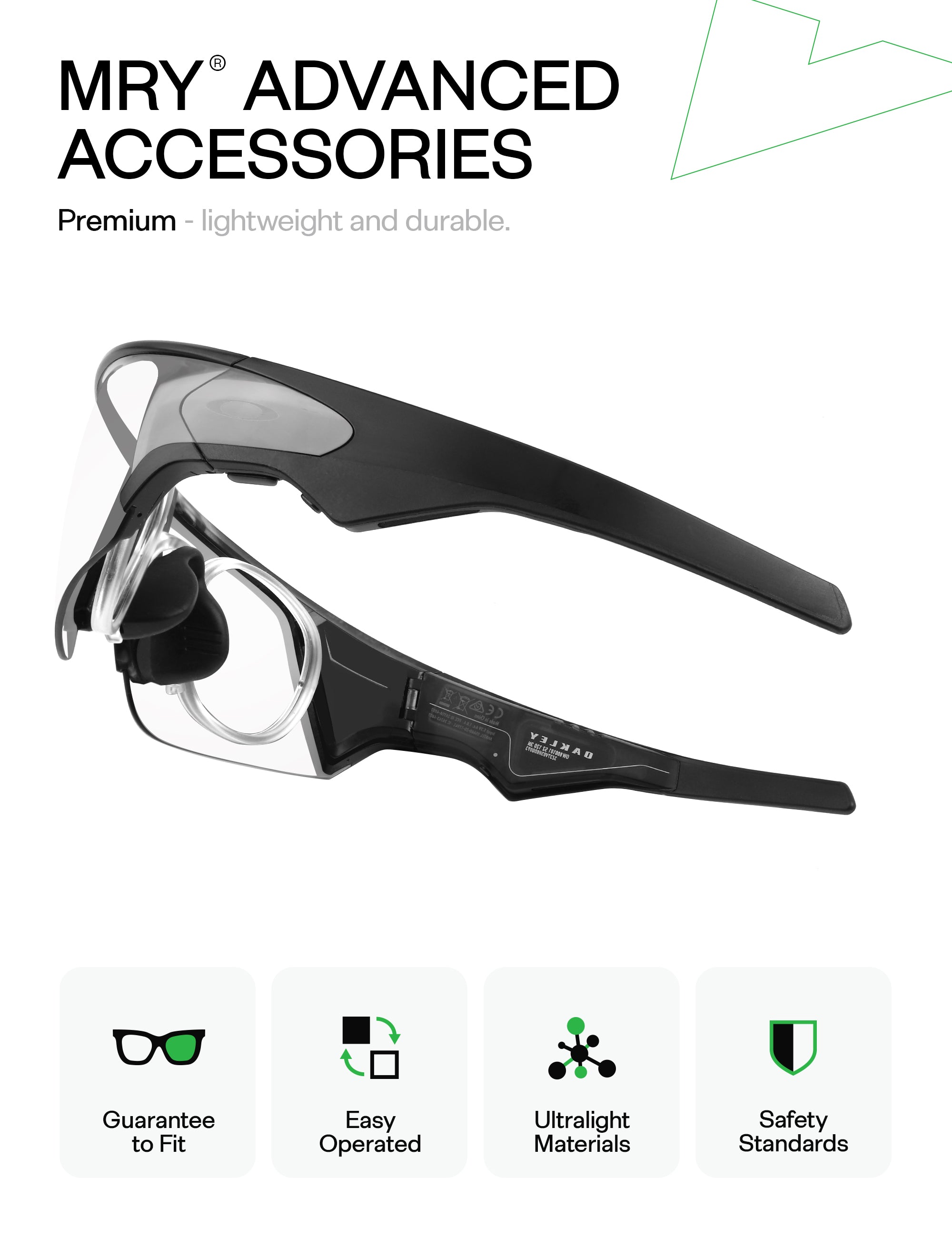 MRY Rx Insert & Prescription Lense for Oakley Meta Vanguard OW8001