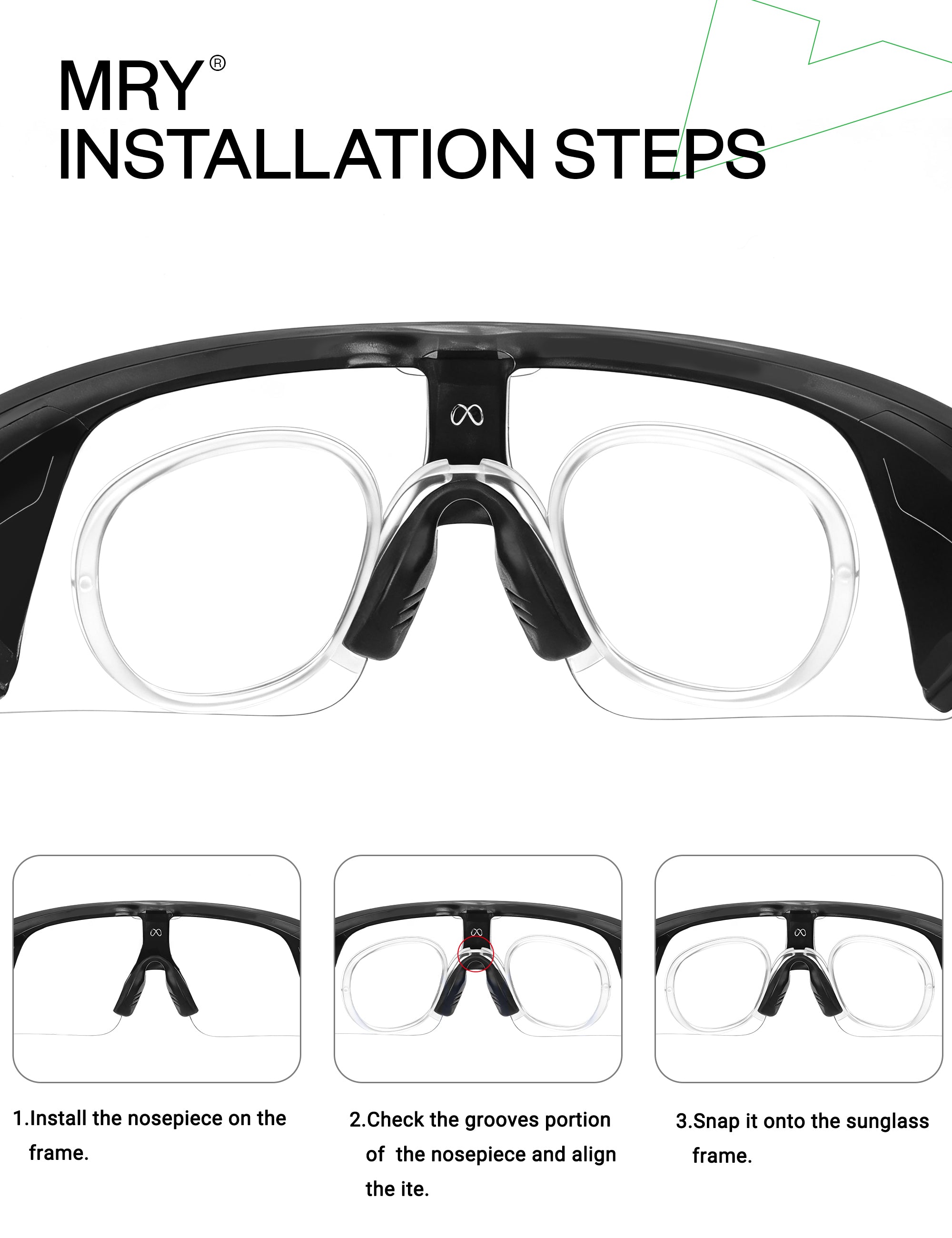 MRY Rx Insert & Prescription Lense for Oakley Meta Vanguard OW8001