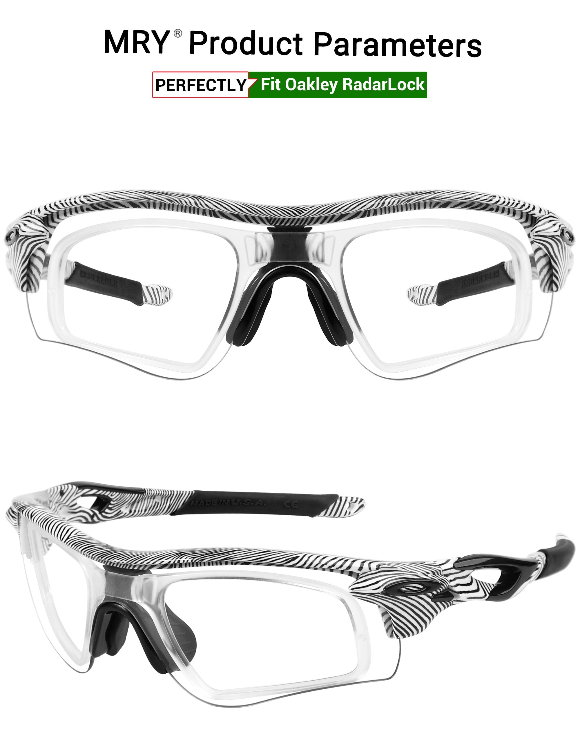 MRY Rx Insert & Prescription Lense for Oakley Radar Path – MRY
