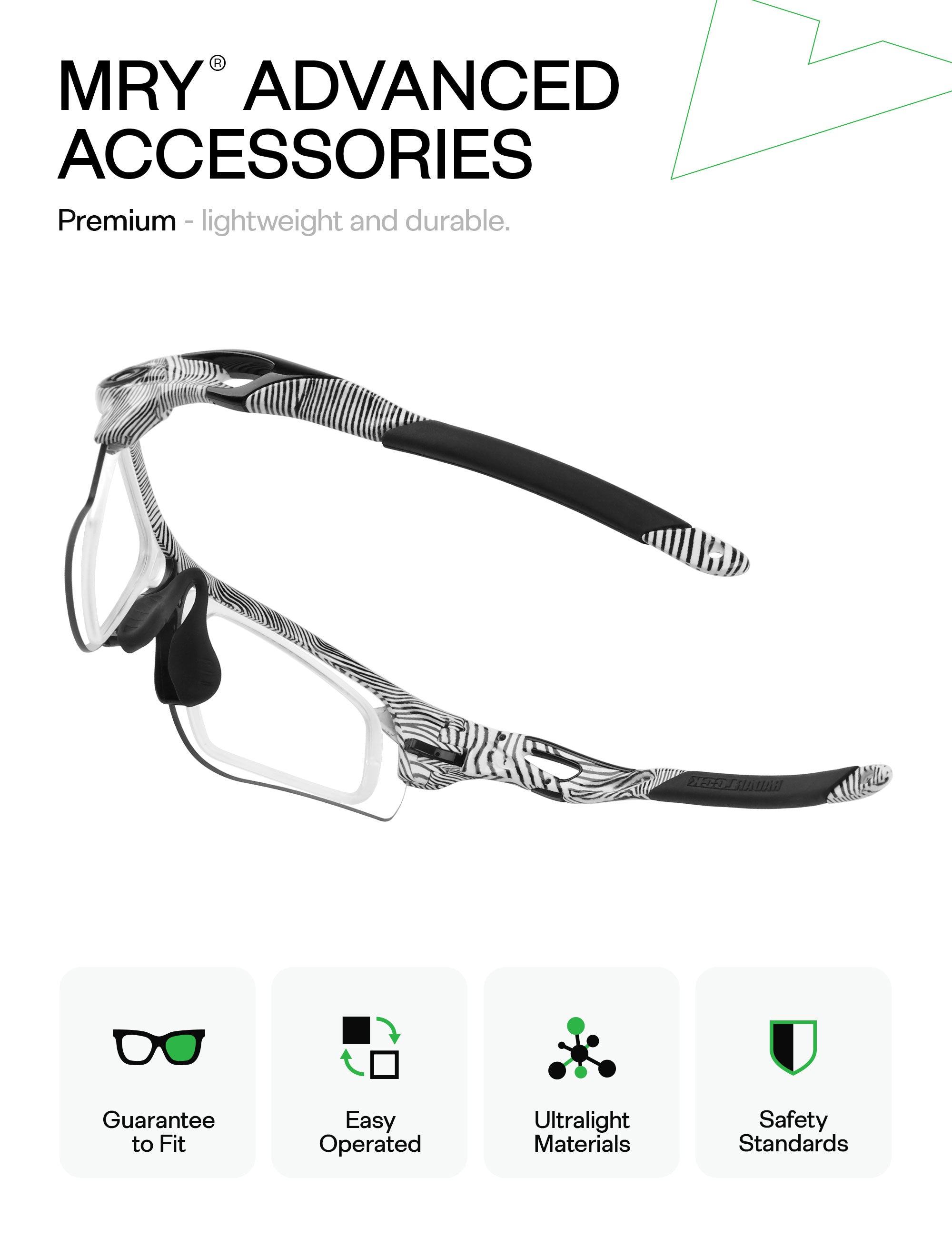 MRY Rx Insert & Prescription Lense for Oakley RadarLock Edge