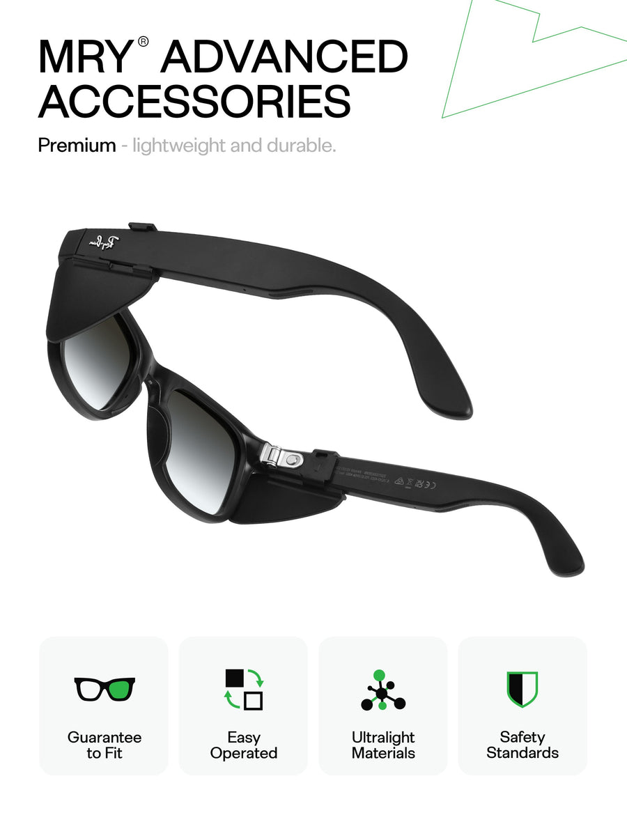 MRYOK Premium Glasses Side Shields for Ray-Ban Meta Headliner (Gen 2 ...