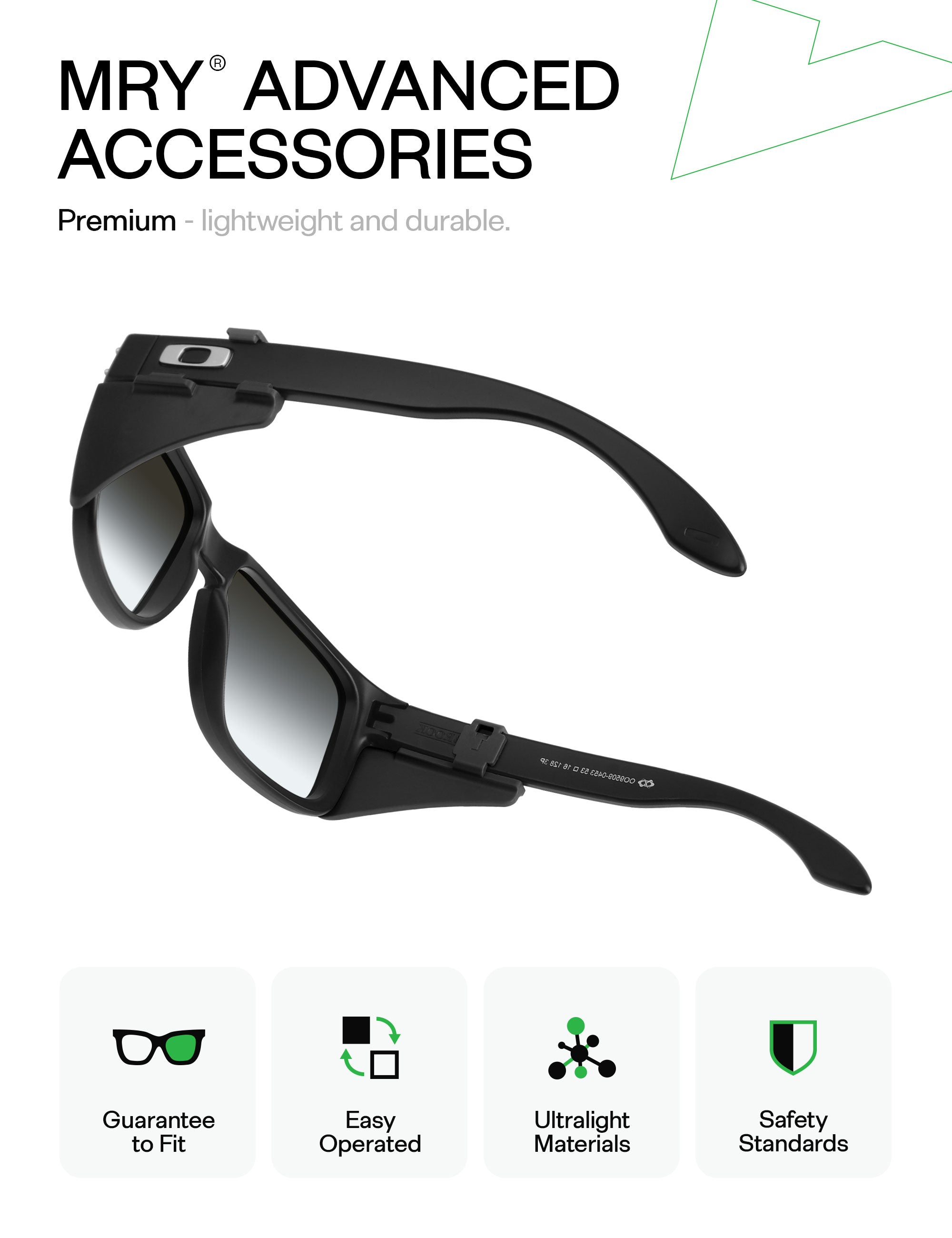 MRYOK Premium Glasses Side Shields for Oakley Holbrook RX OX8156