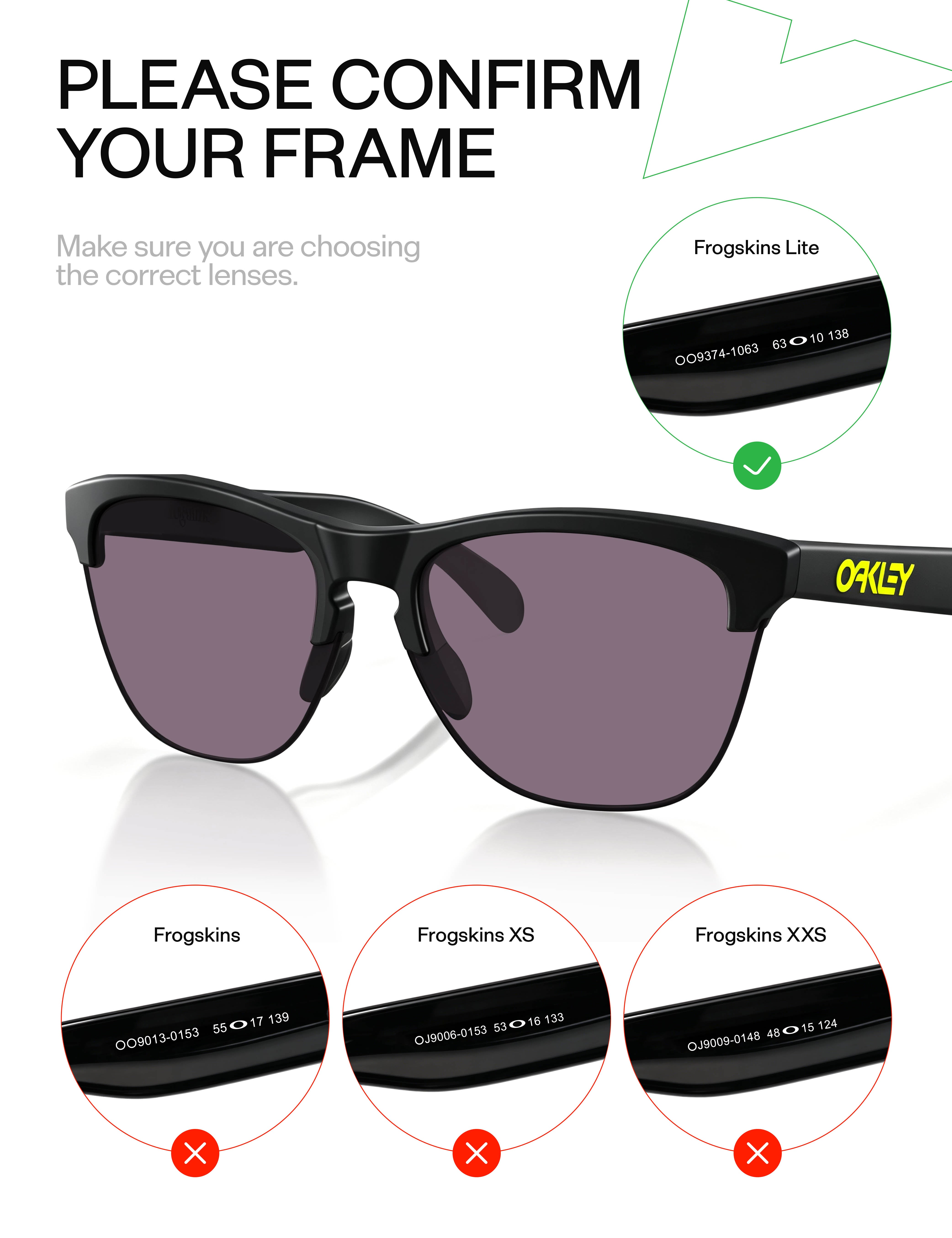 MRYOK Replacement Lenses for Oakley Frogskins Lite OO9374 63mm
