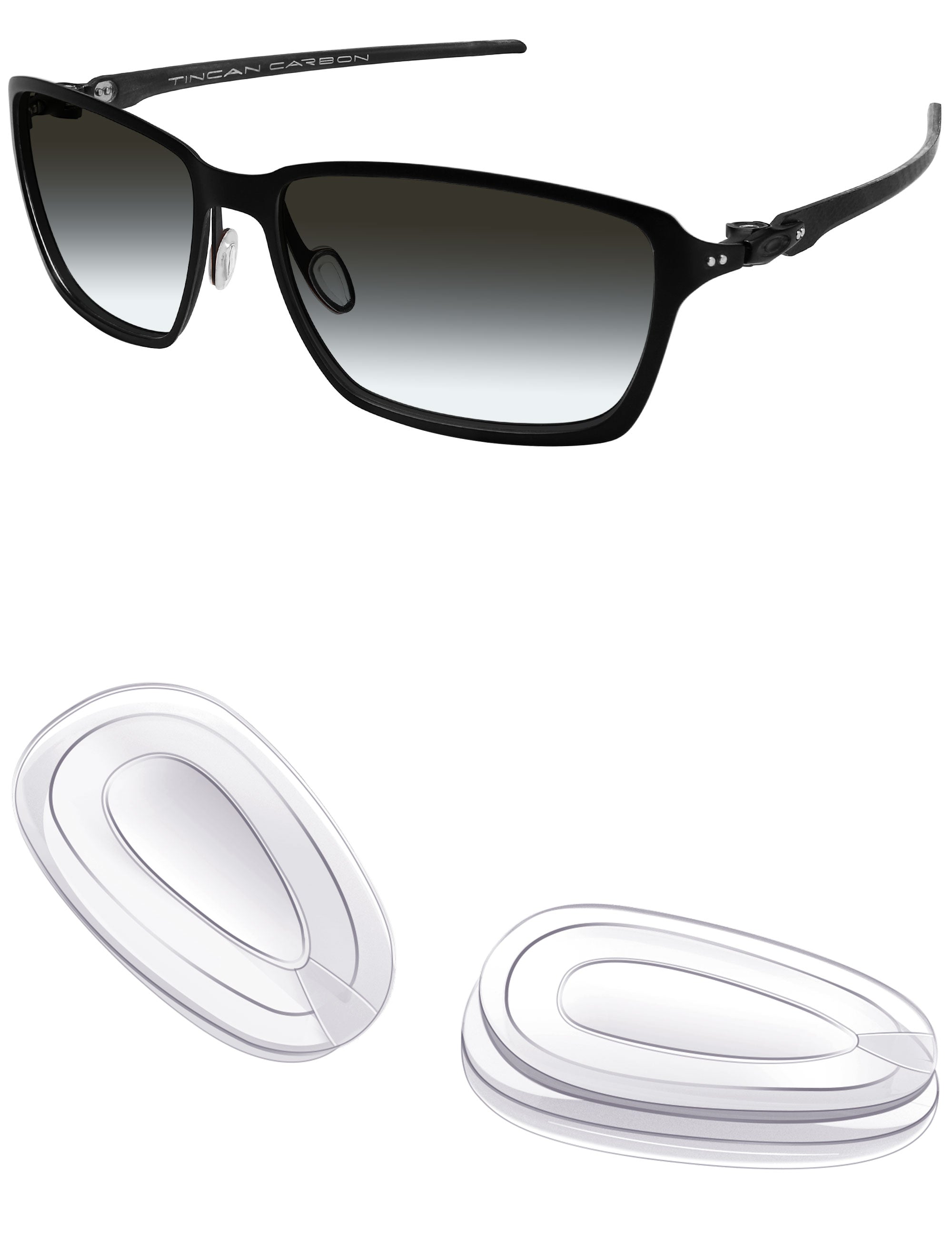 MRYOK Replacement Nose Pads for Oakley Holbrook Metal OO4123 55mm