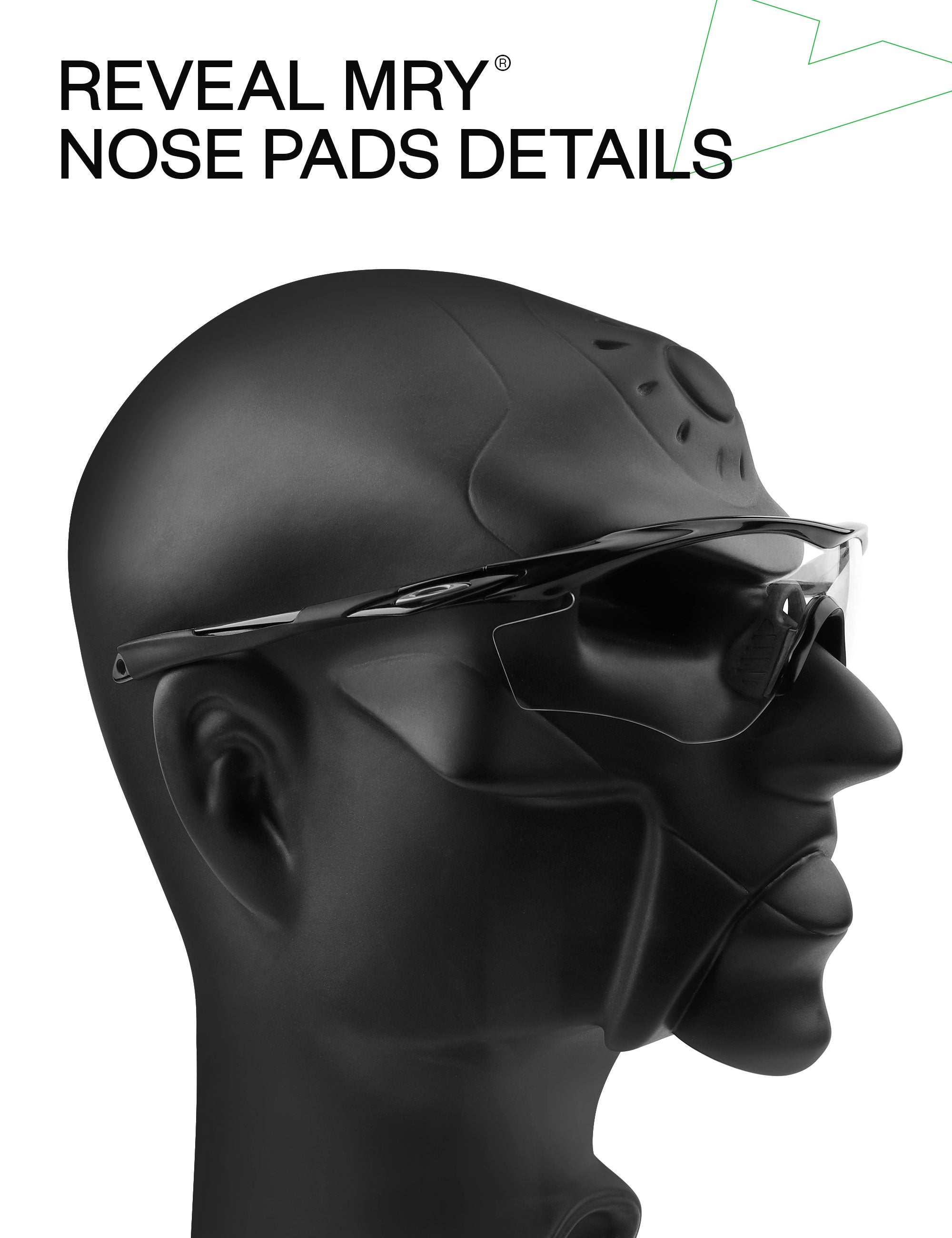 MRYOK Replacement Nose Piece for Oakley M2 Frame XL Asian Fit