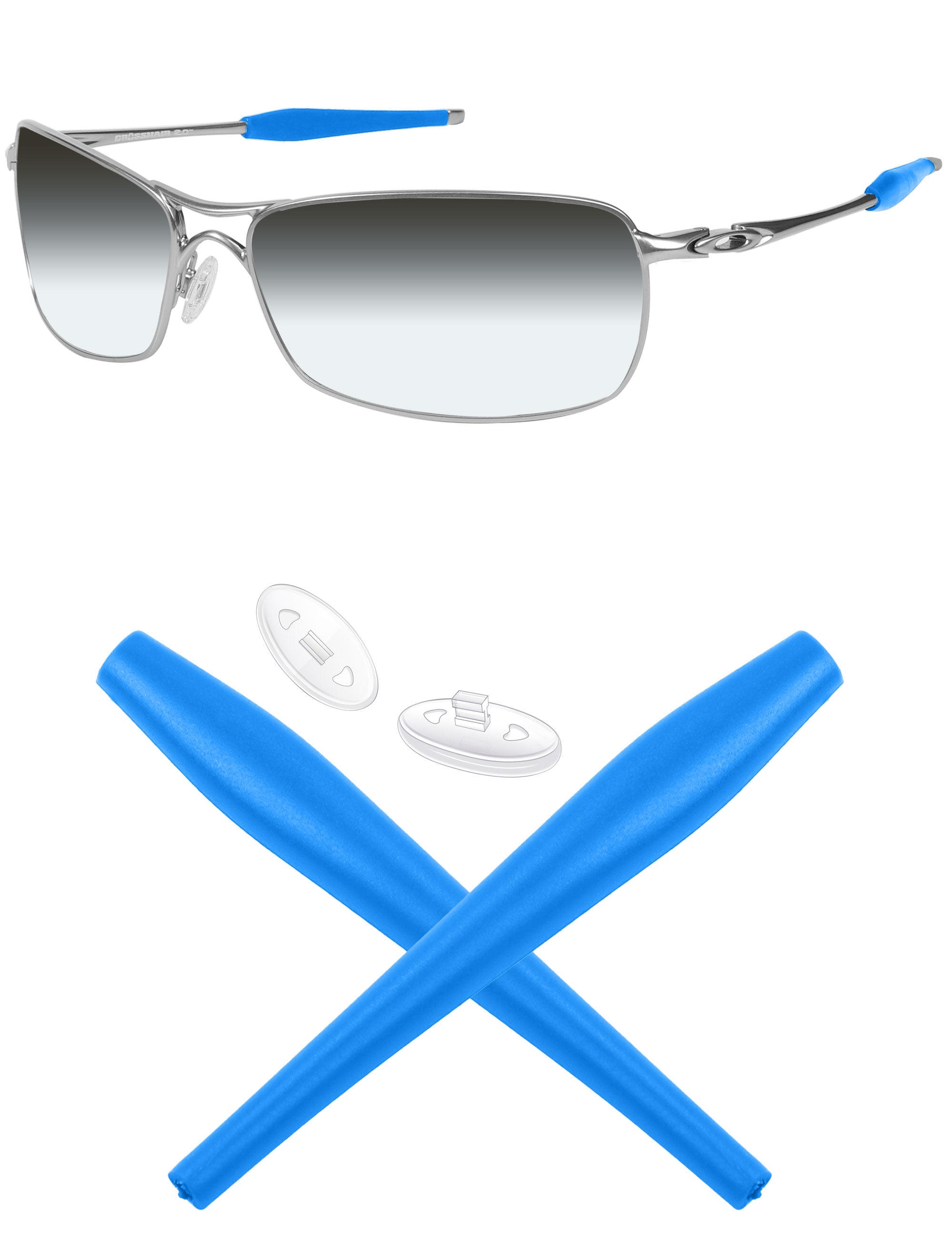MRYOK Replacement Rubber Kits for Oakley Crosshair 2.0 OO4044 64mm