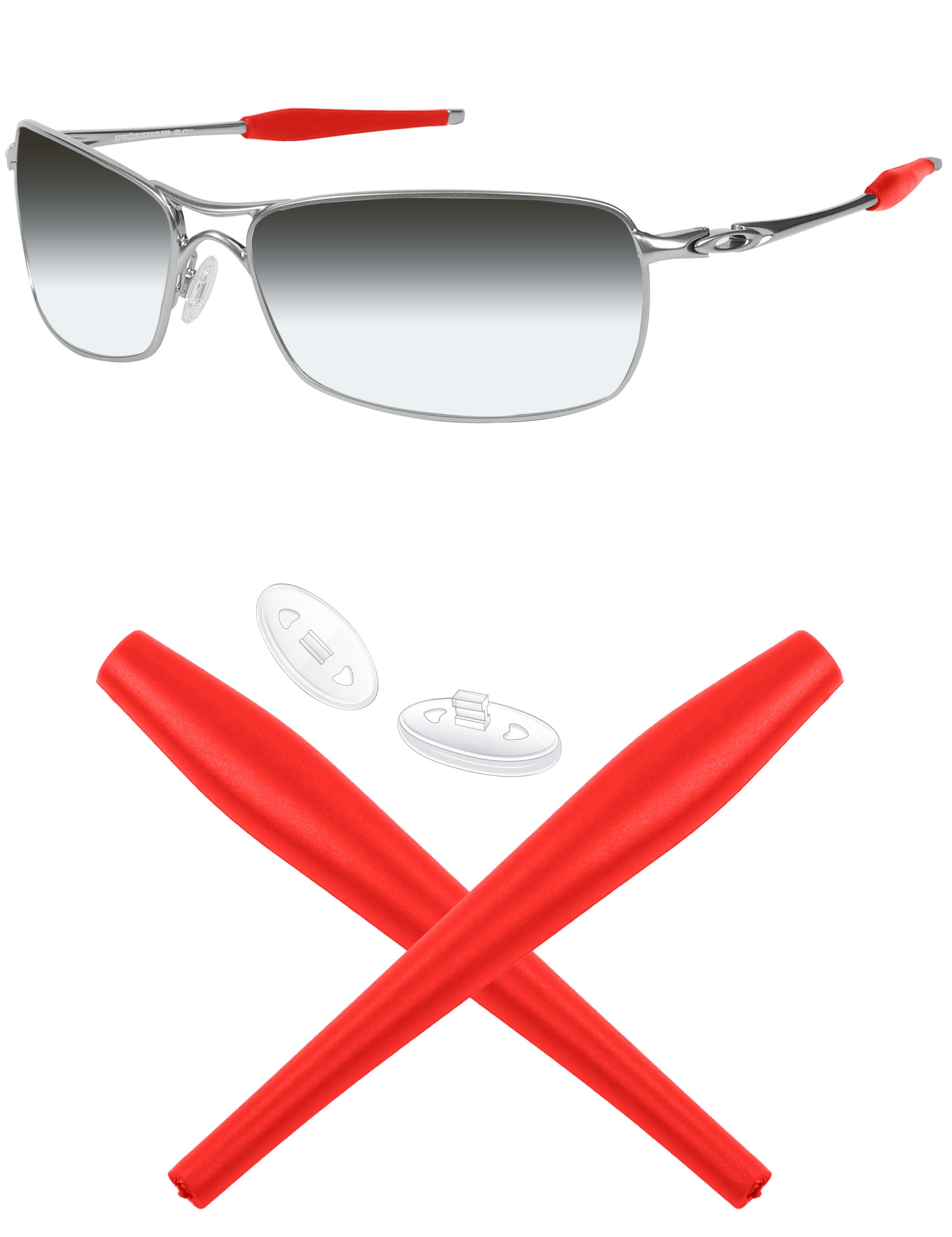 MRYOK Replacement Rubber Kits for Oakley Crosshair 2.0 OO4044 64mm