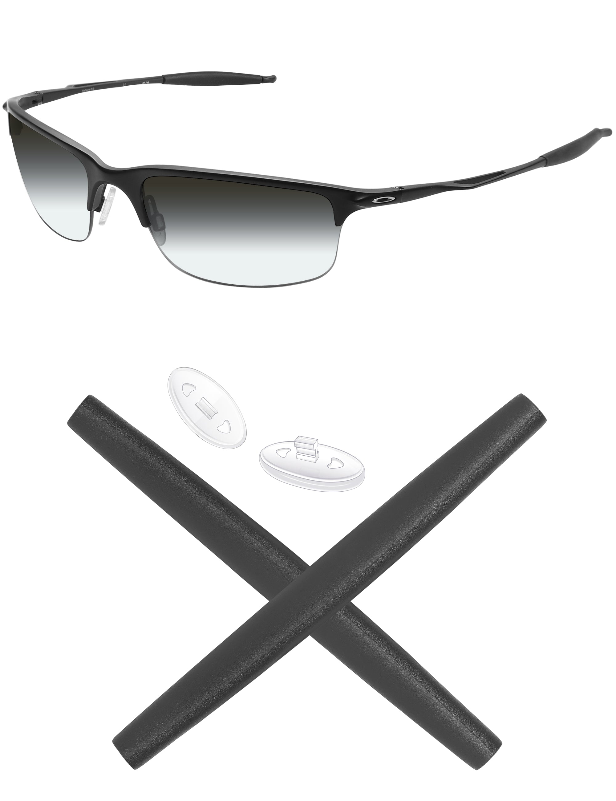 MRYOK Replacement Rubber Kits for Oakley Half Wire 2.0 Sunglasses