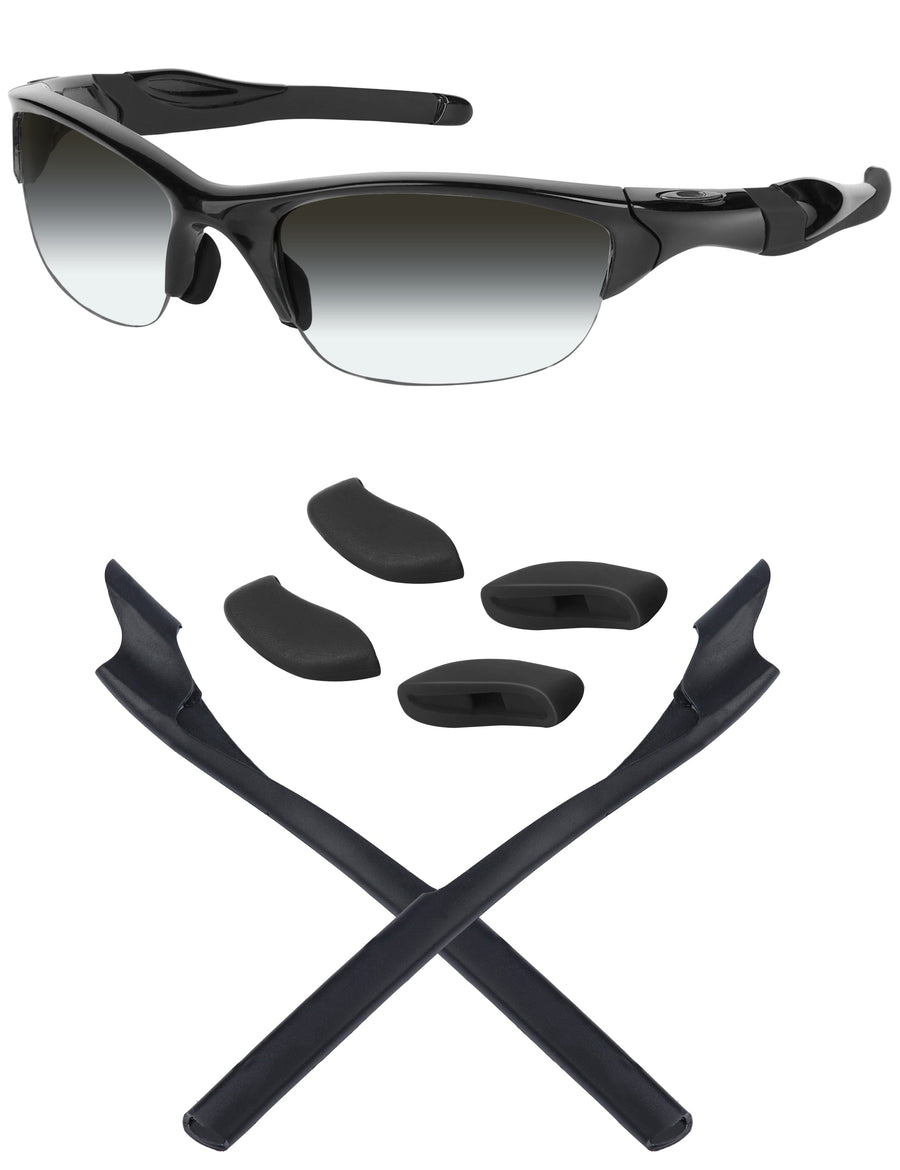 Replacement Rubber Kits for Oakley Half Jacket 2.0 XL OO9154 62mm, Black