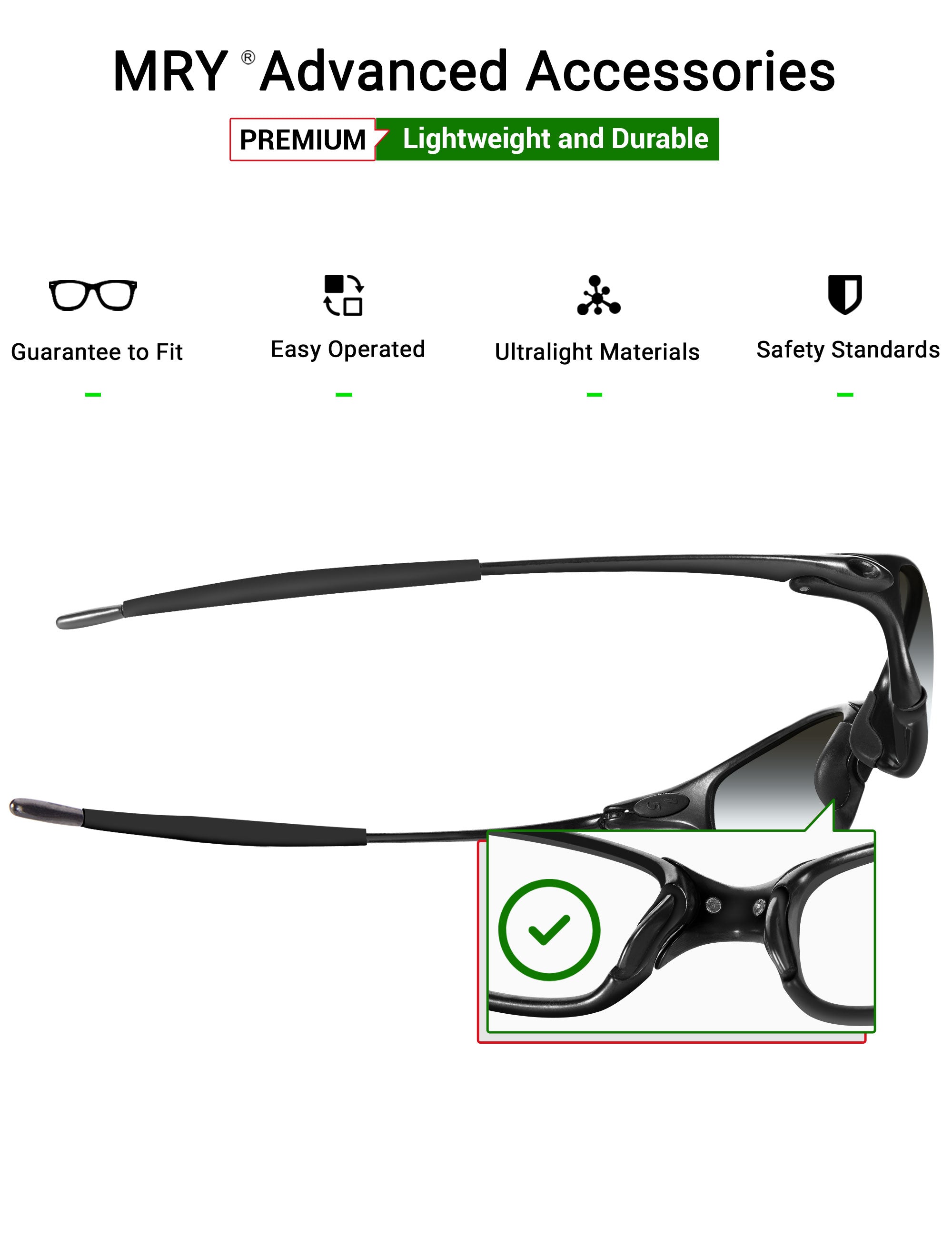 MRYOK Replacement Rubber Kits for Oakley Juliet 55mm Sunglasses