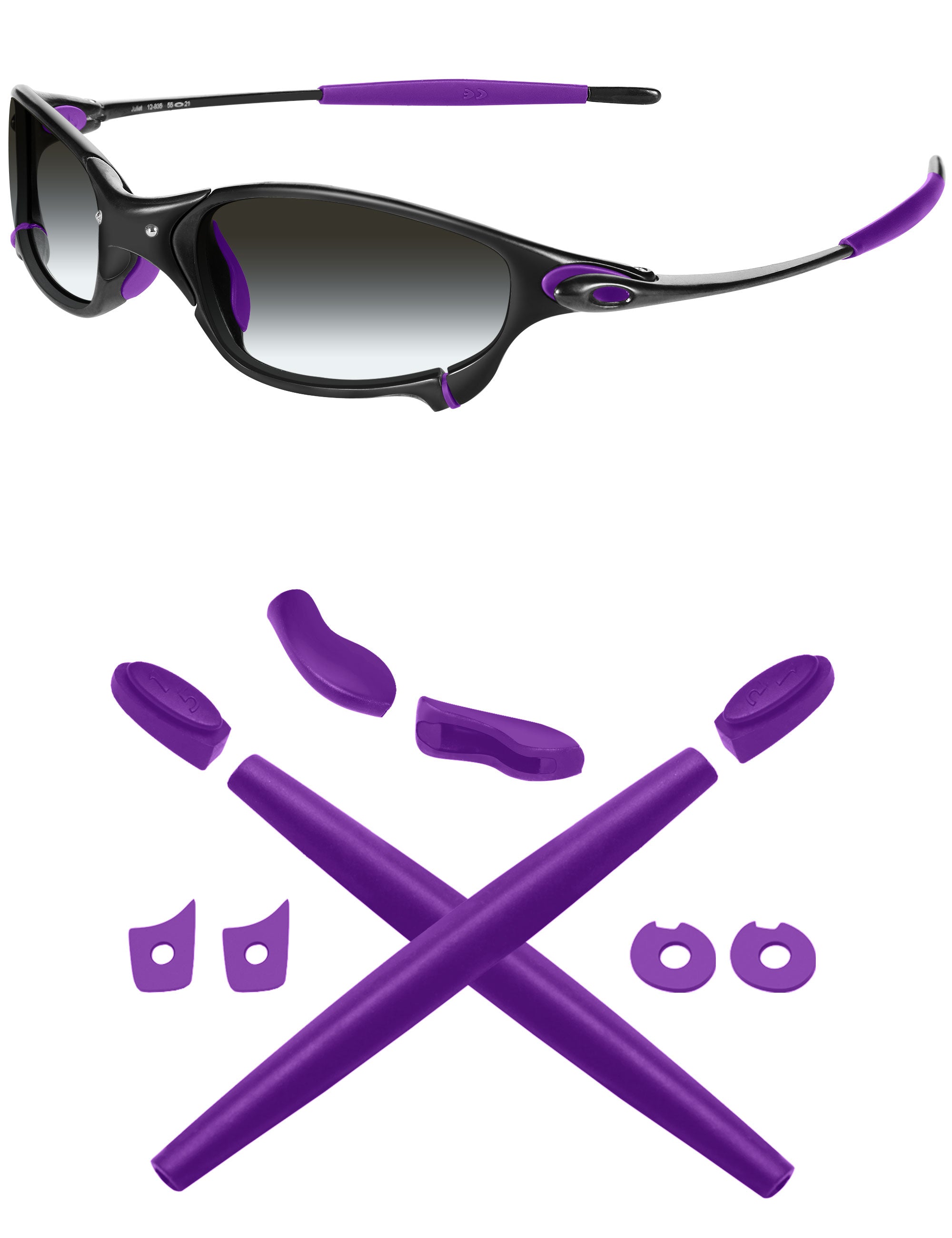 MRYOK Replacement Rubber Kits for Oakley Juliet 55mm Sunglasses
