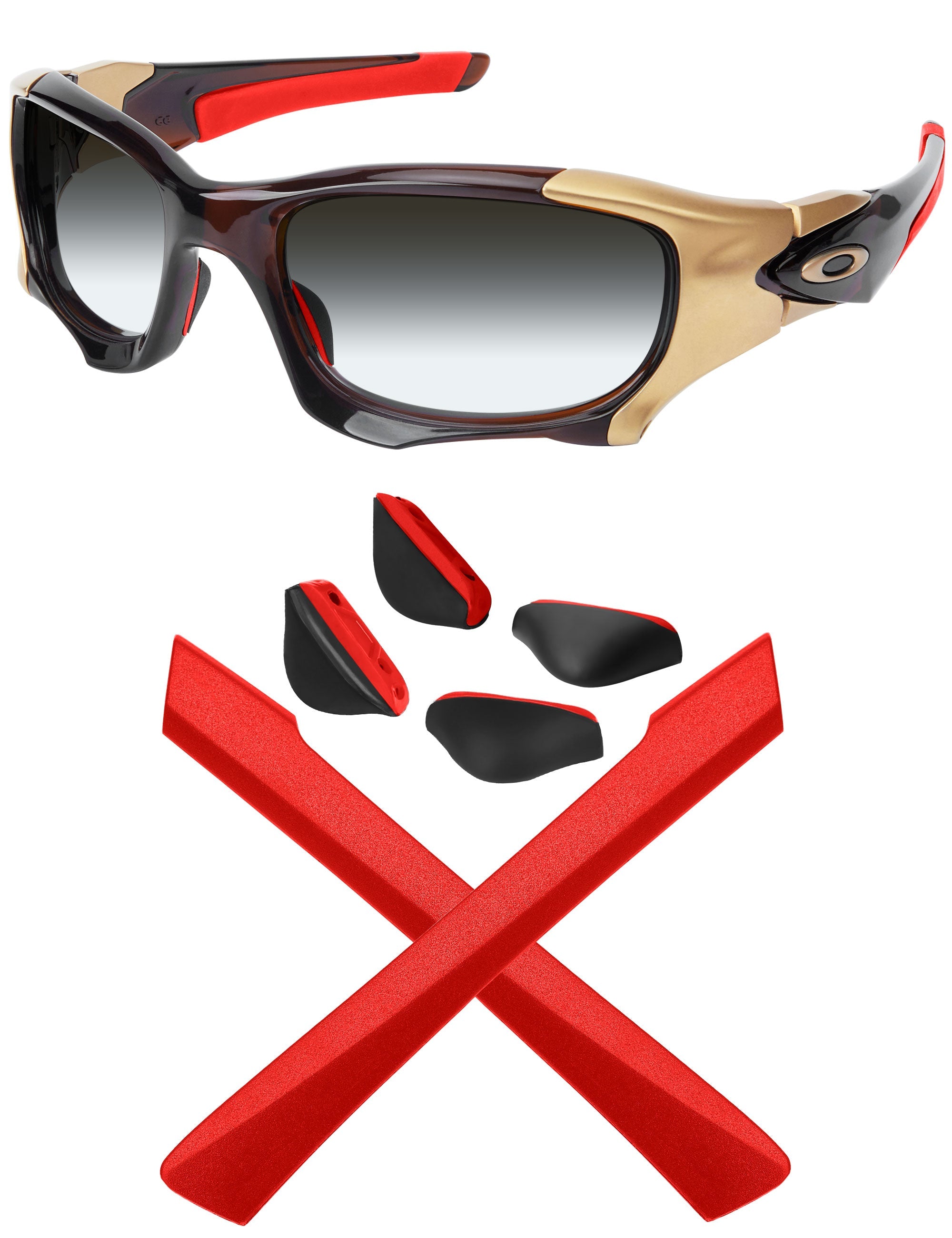 MRYOK Replacement Rubber Kits for Oakley Pit Boss 2 OO9137 60mm