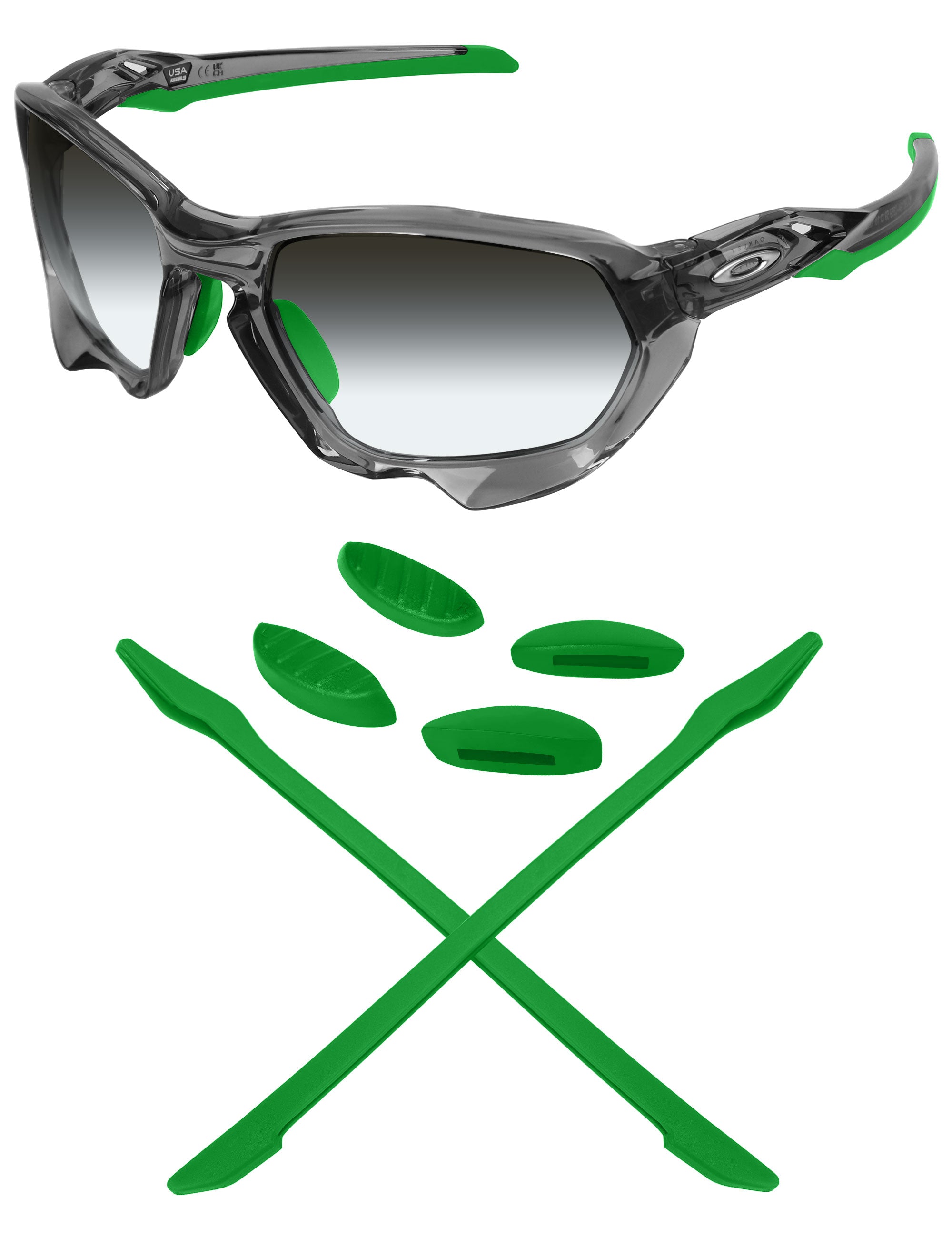 MRYOK Replacement Rubber Kits for Oakley Plazma OO9019 Sunglasses