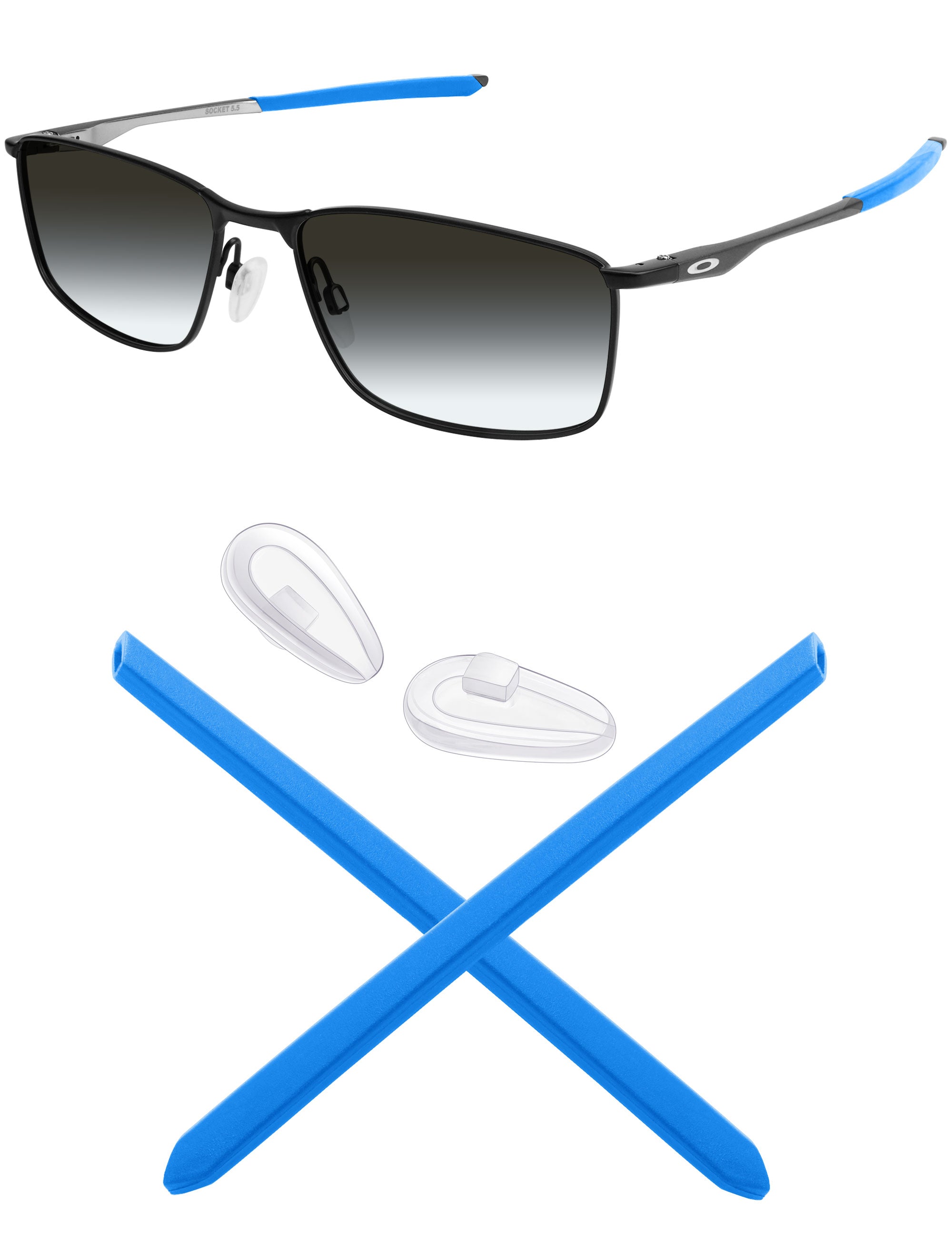 MRYOK Replacement Rubber Kits for Oakley Socket 5.0 OX3217 57mm