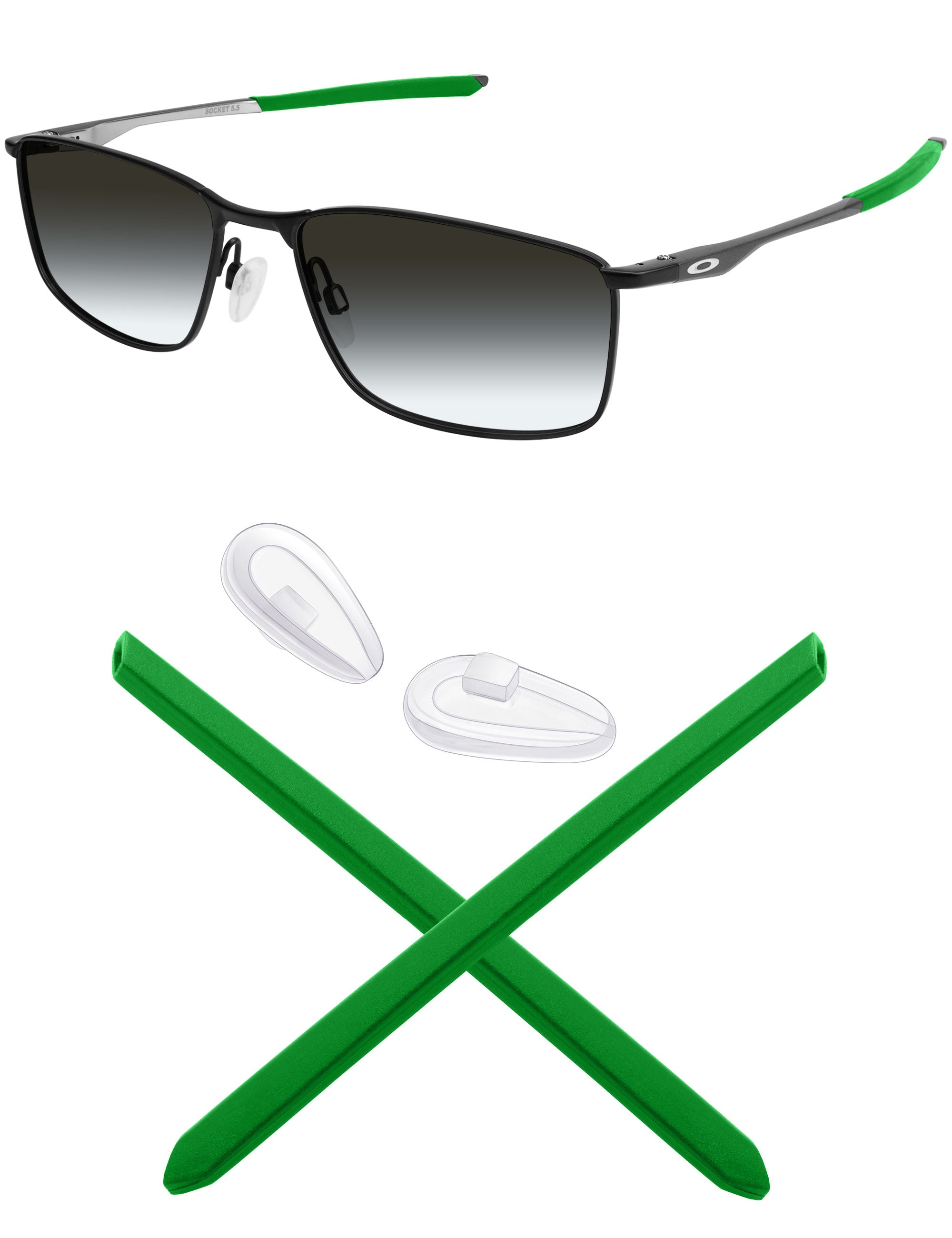 MRYOK Replacement Rubber Kits for Oakley Socket 5.0 OX3217 57mm
