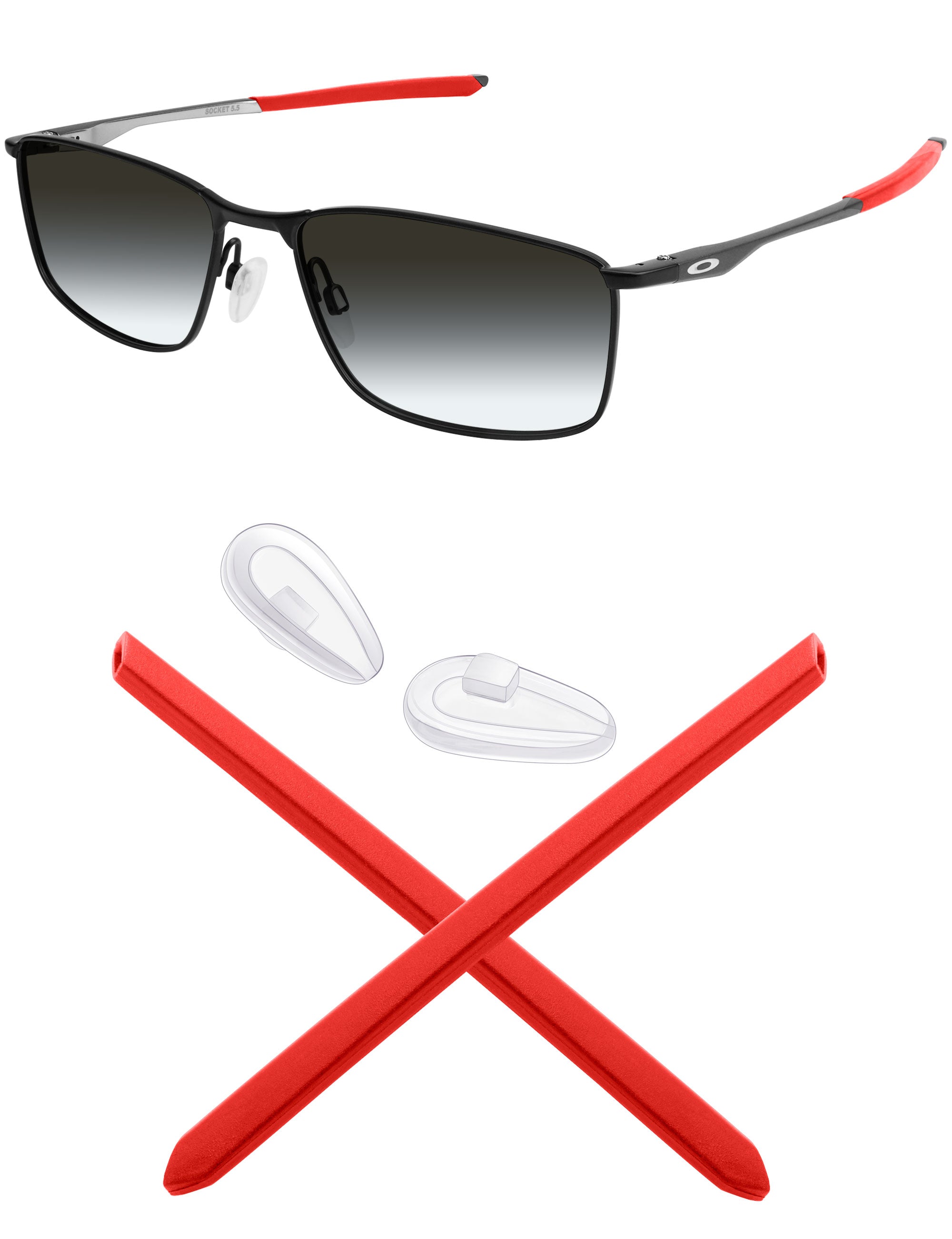 MRYOK Replacement Rubber Kits for Oakley Socket 5.0 OX3217 57mm