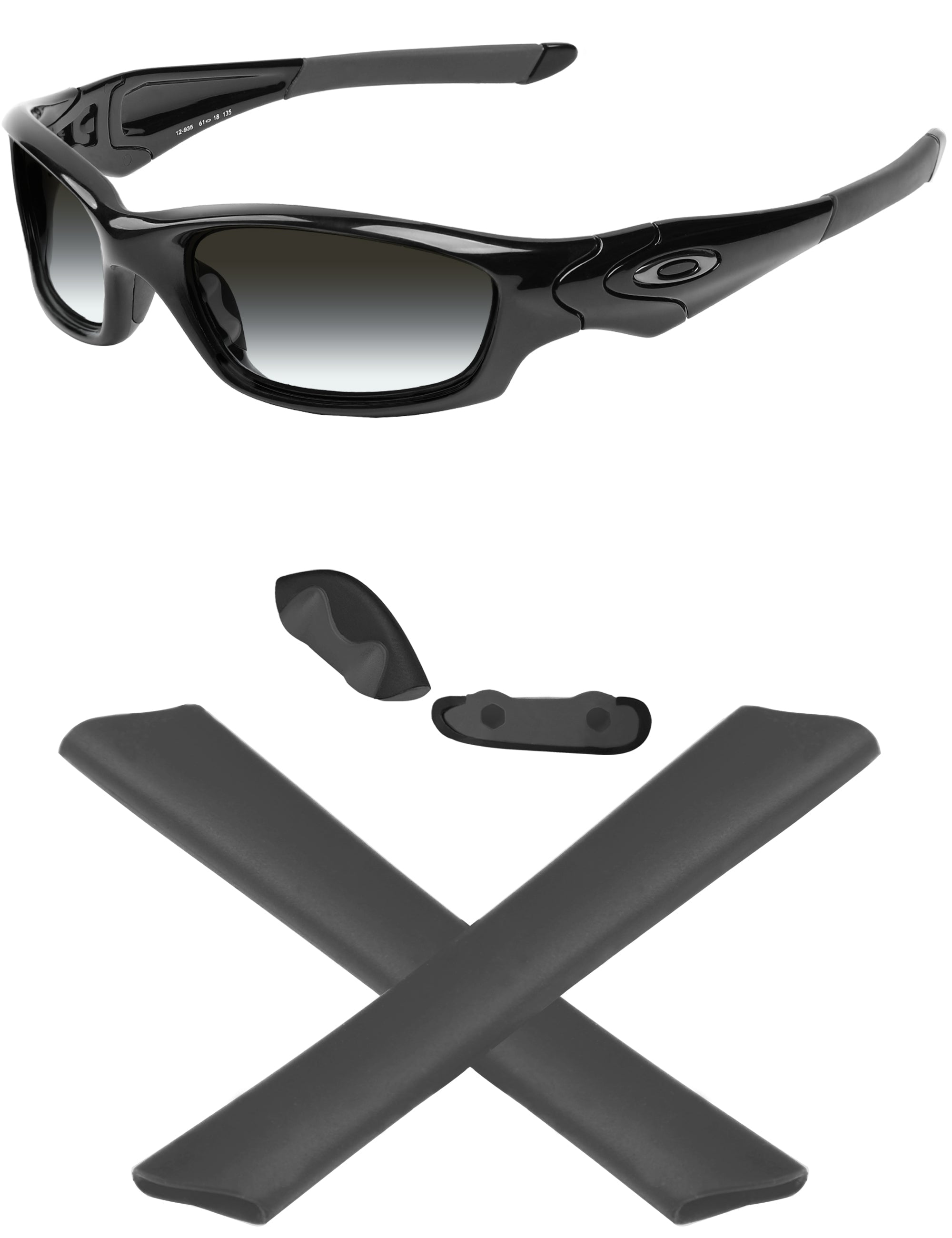 OAKLEY Straight Jacket 04-325 ノーズパッド欠品 MRYOK Replacement Rubber Kits for Oakley Straight Jacket 2007