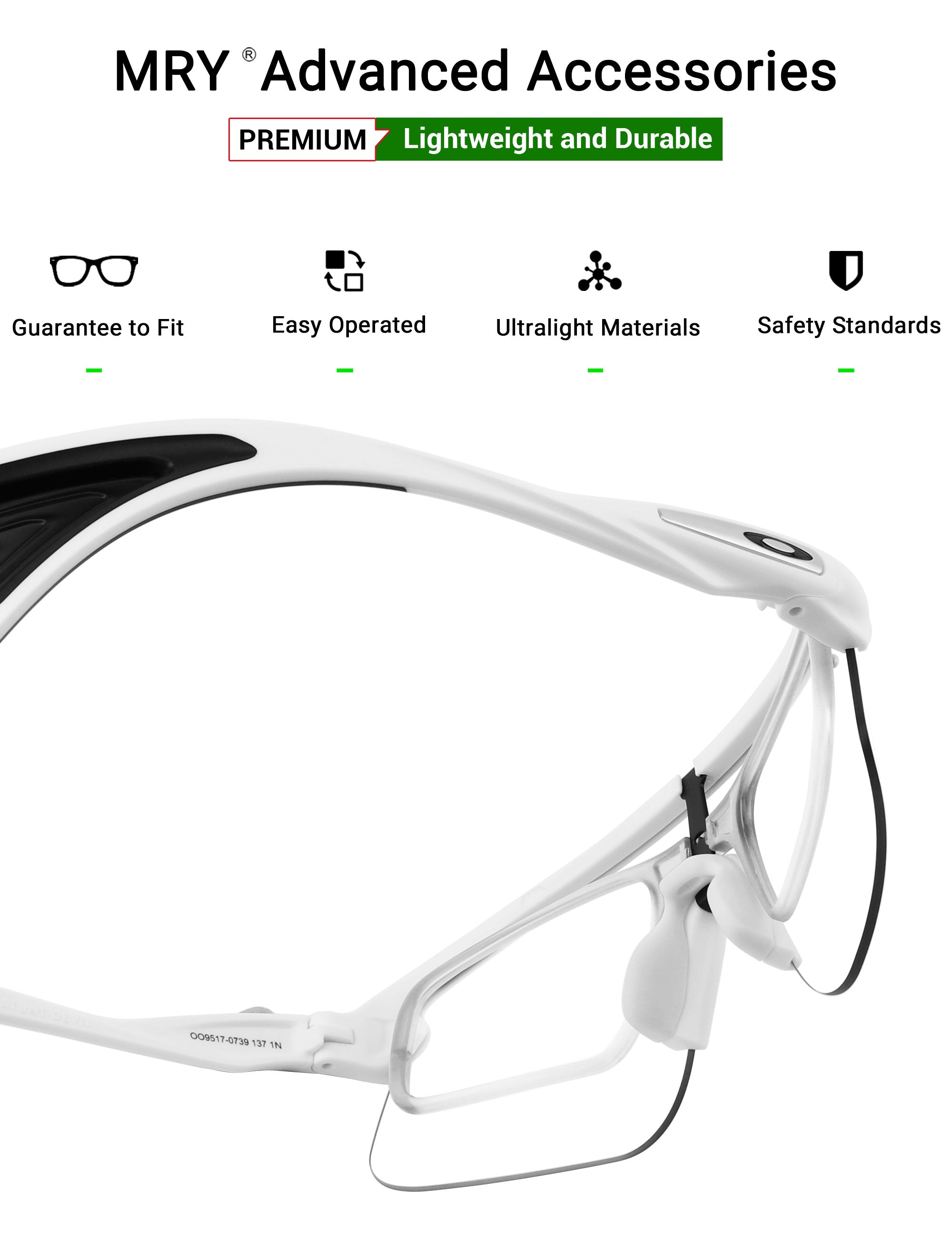 MRY Rx Insert Optical Adaptor for Oakley Stunt Devil OO9517 – MRY