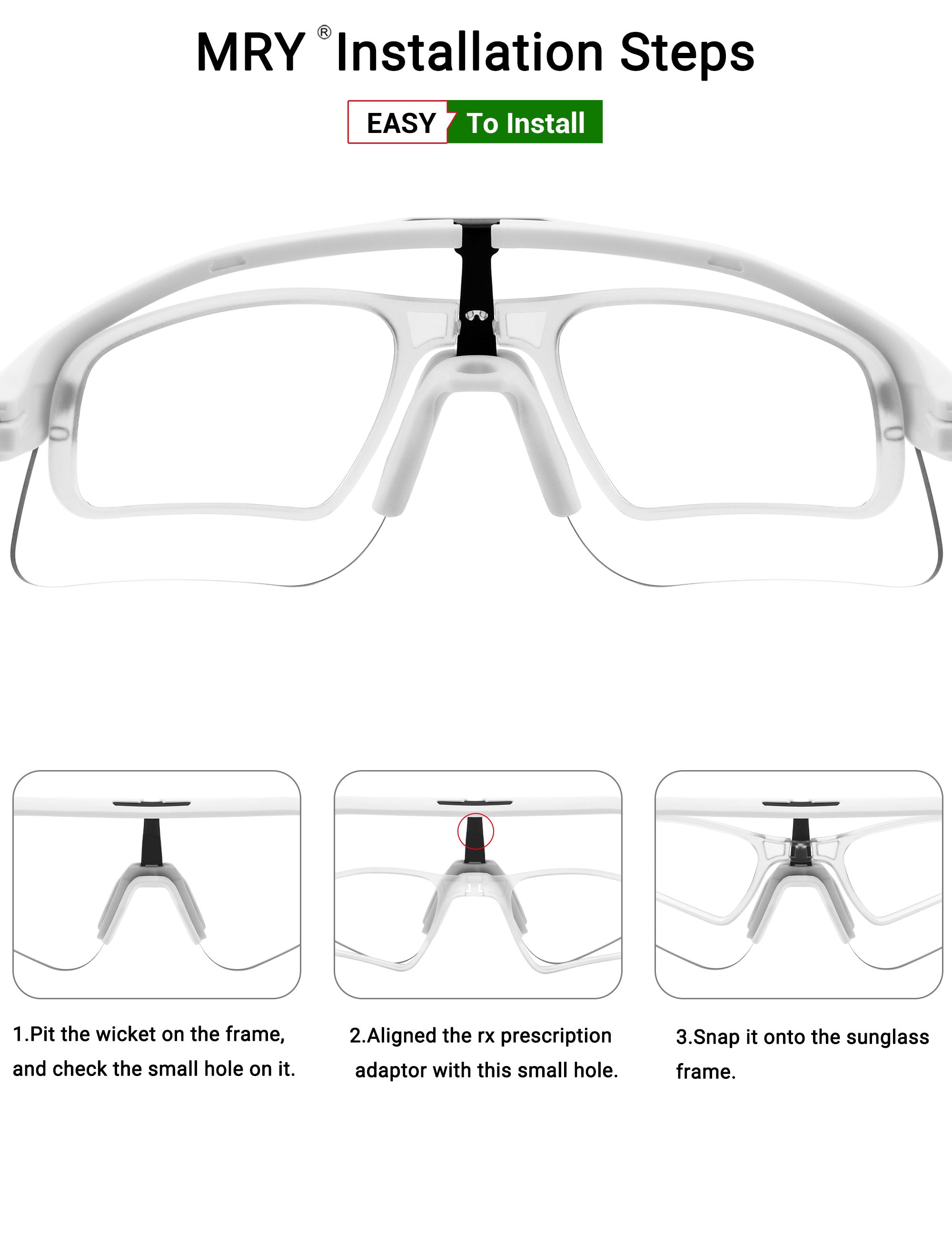 MRY Rx Insert Optical Adaptor for Oakley Stunt Devil OO9517 – MRY