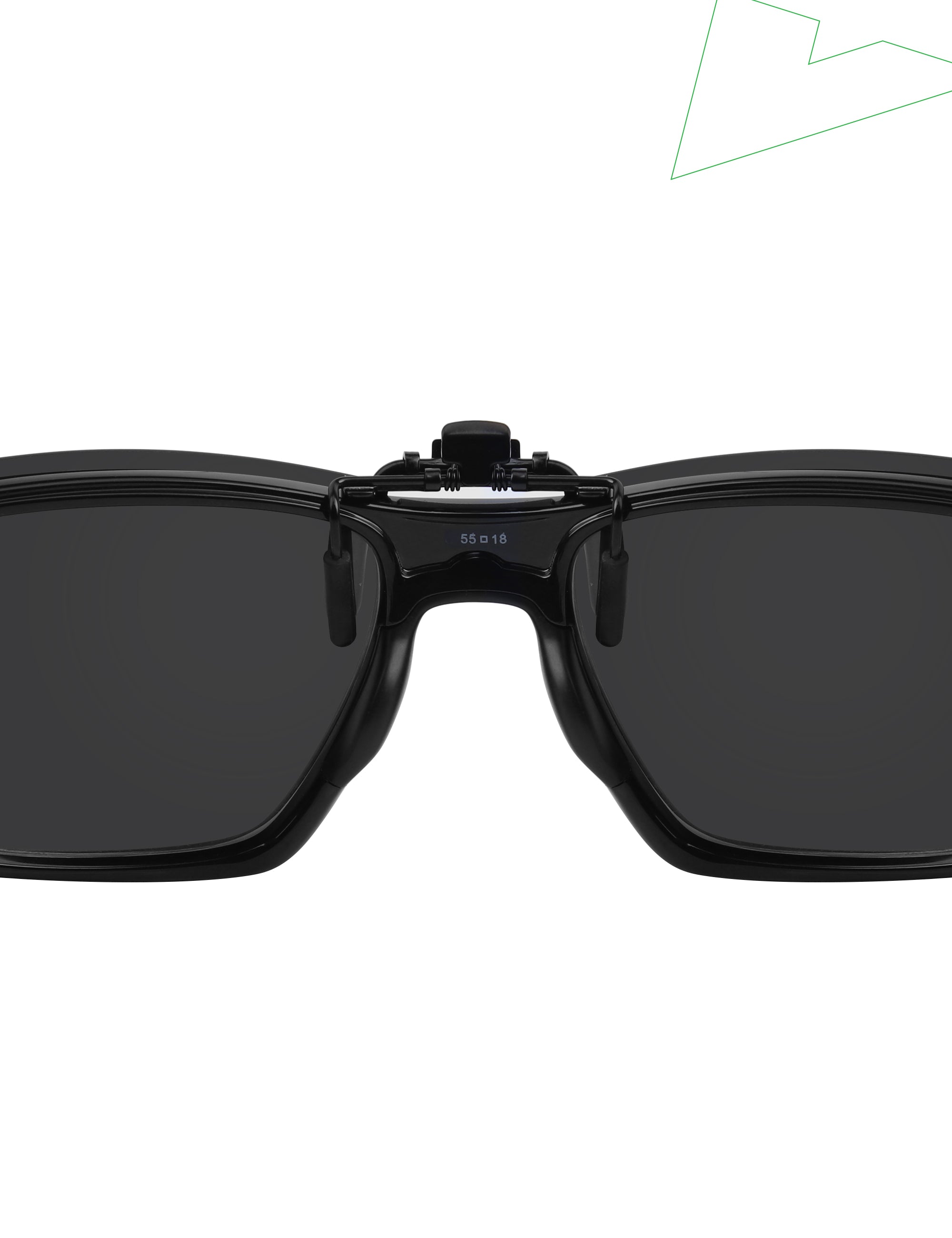 Polarized Flip-up Clip-on for Oakley Crosslink Zero OX8076 56mm