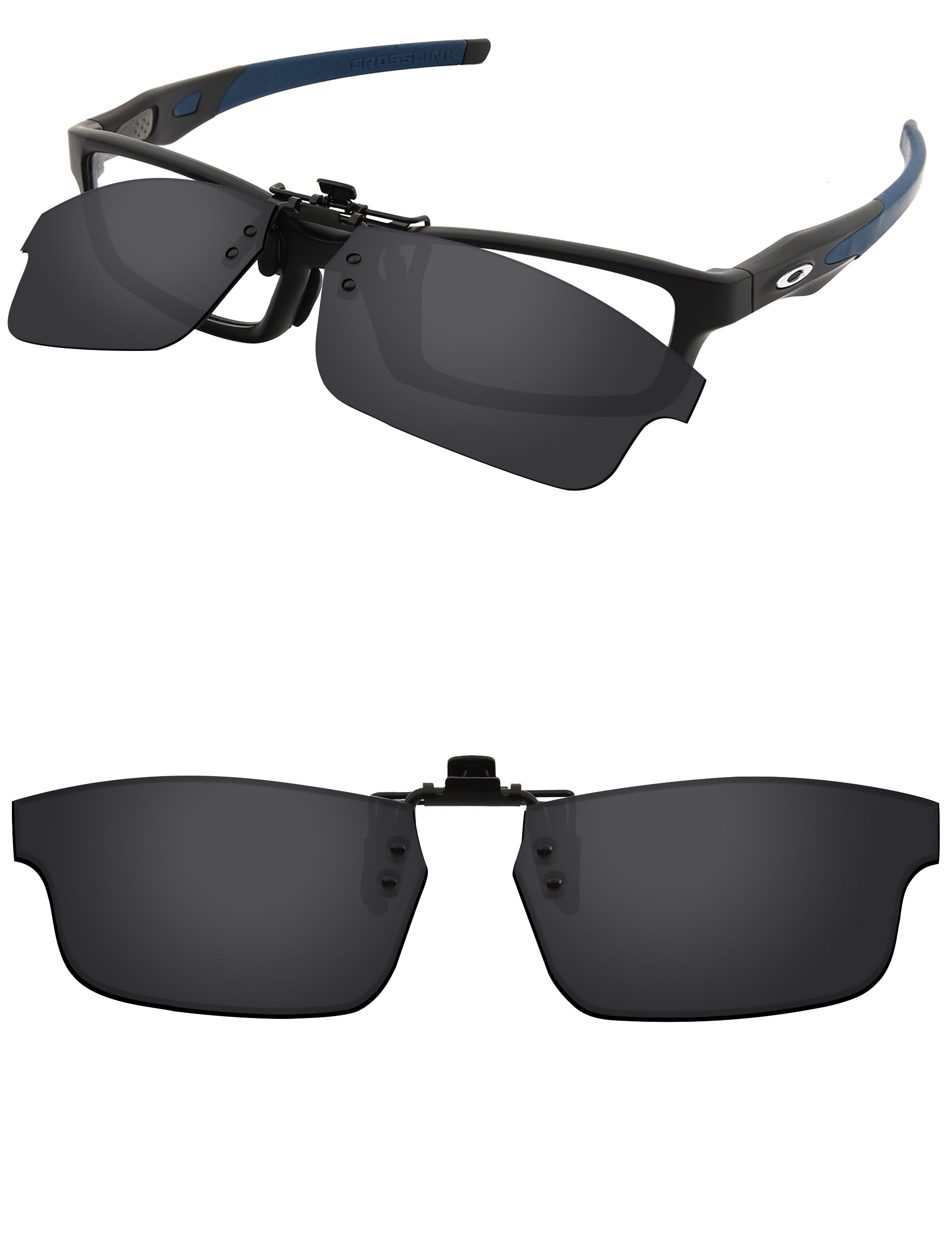 プラクルアン Polarized Flip-up Clip-on for Oakley Crosslink Asian Fit OX8118