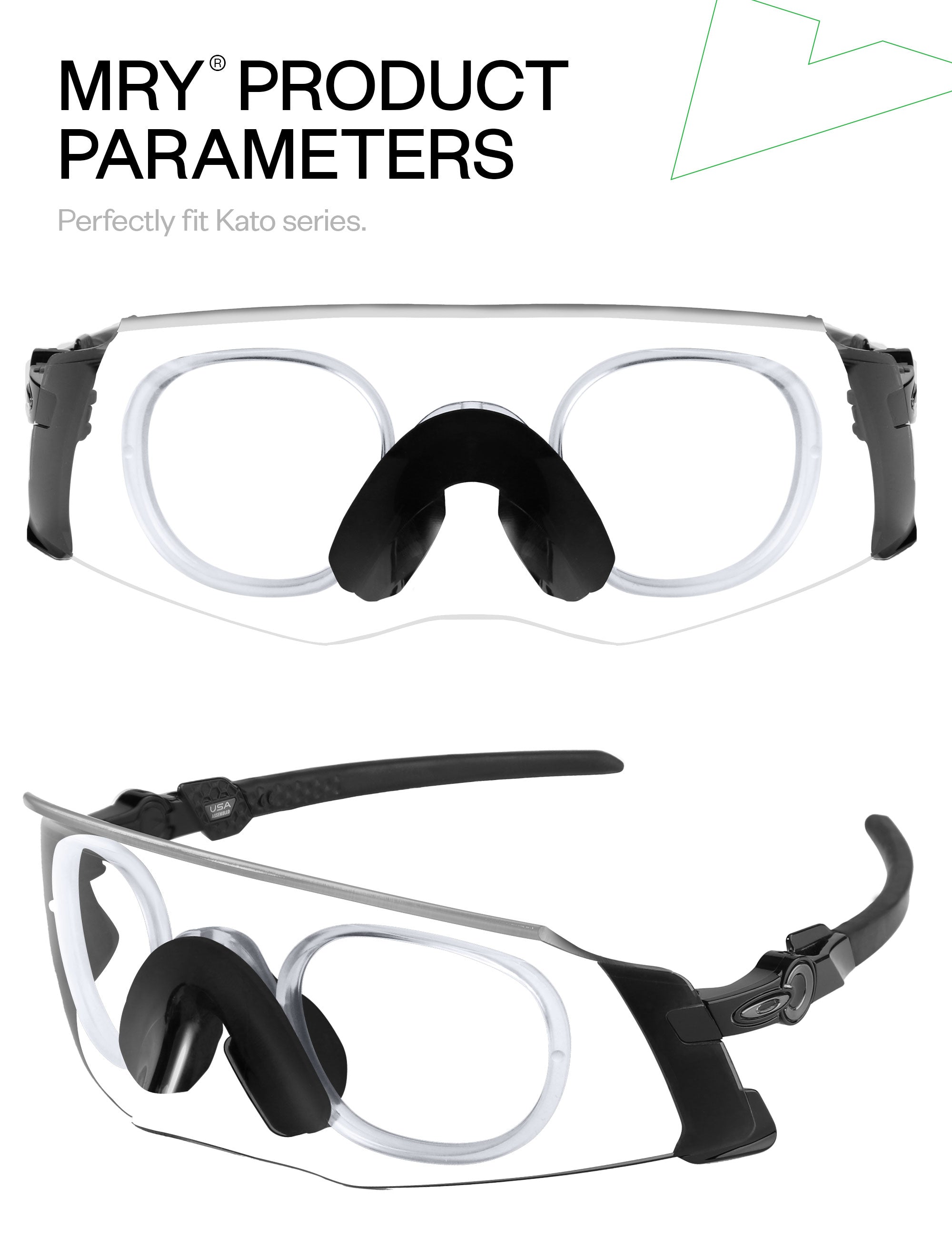 MRY Rx Insert & Prescription Lense for Oakley Encoder Asian Fit