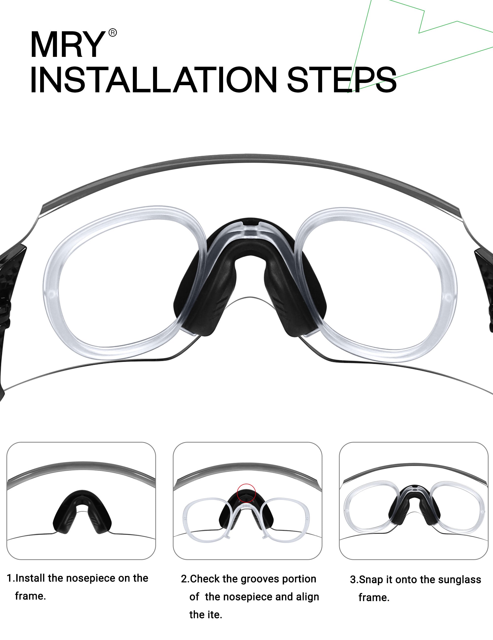 MRY Rx Insert & Prescription Lense for Oakley Encoder Asian Fit
