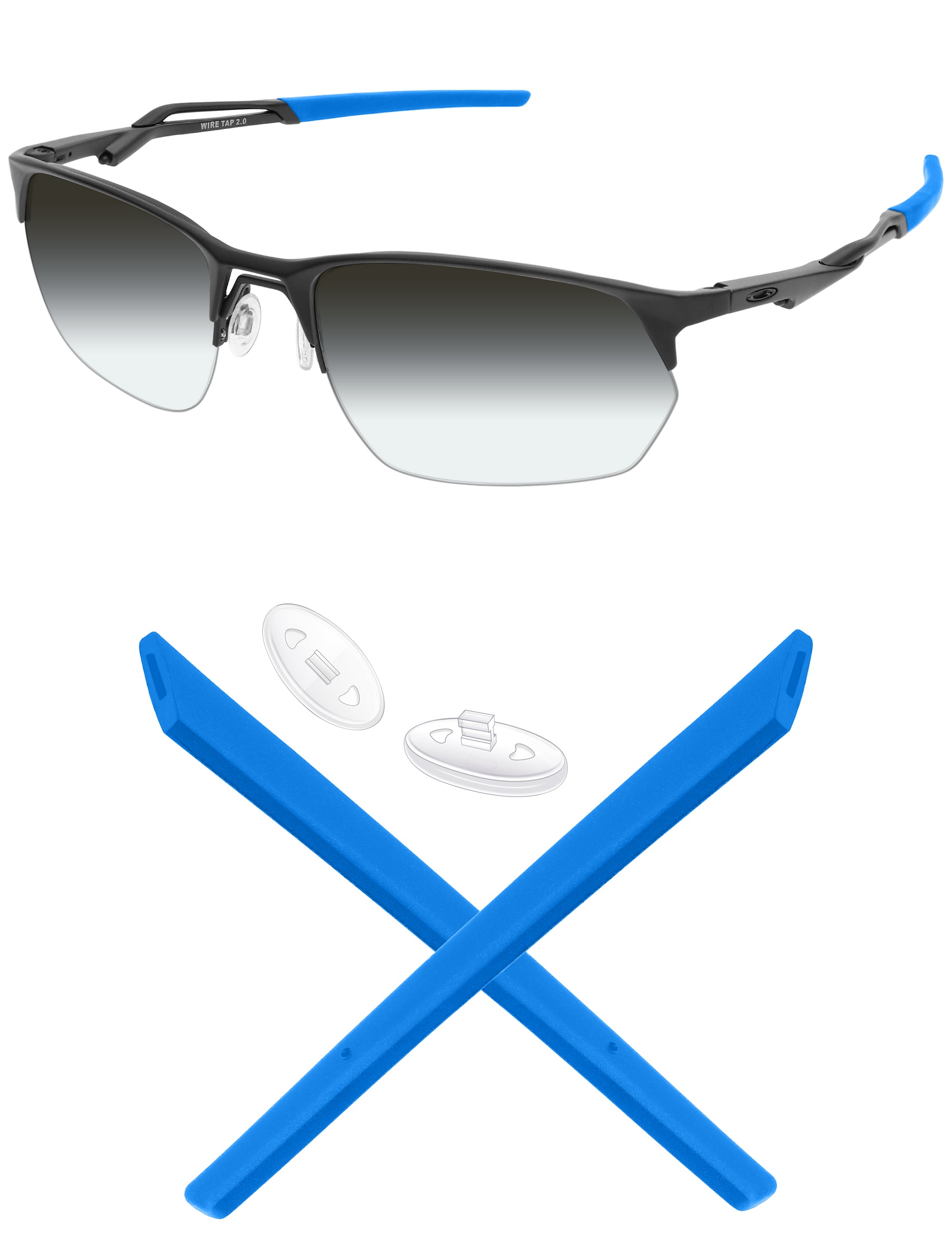MRYOK Replacement Rubber Kits for Oakley Wire Tap 2.0 OO4145 60mm
