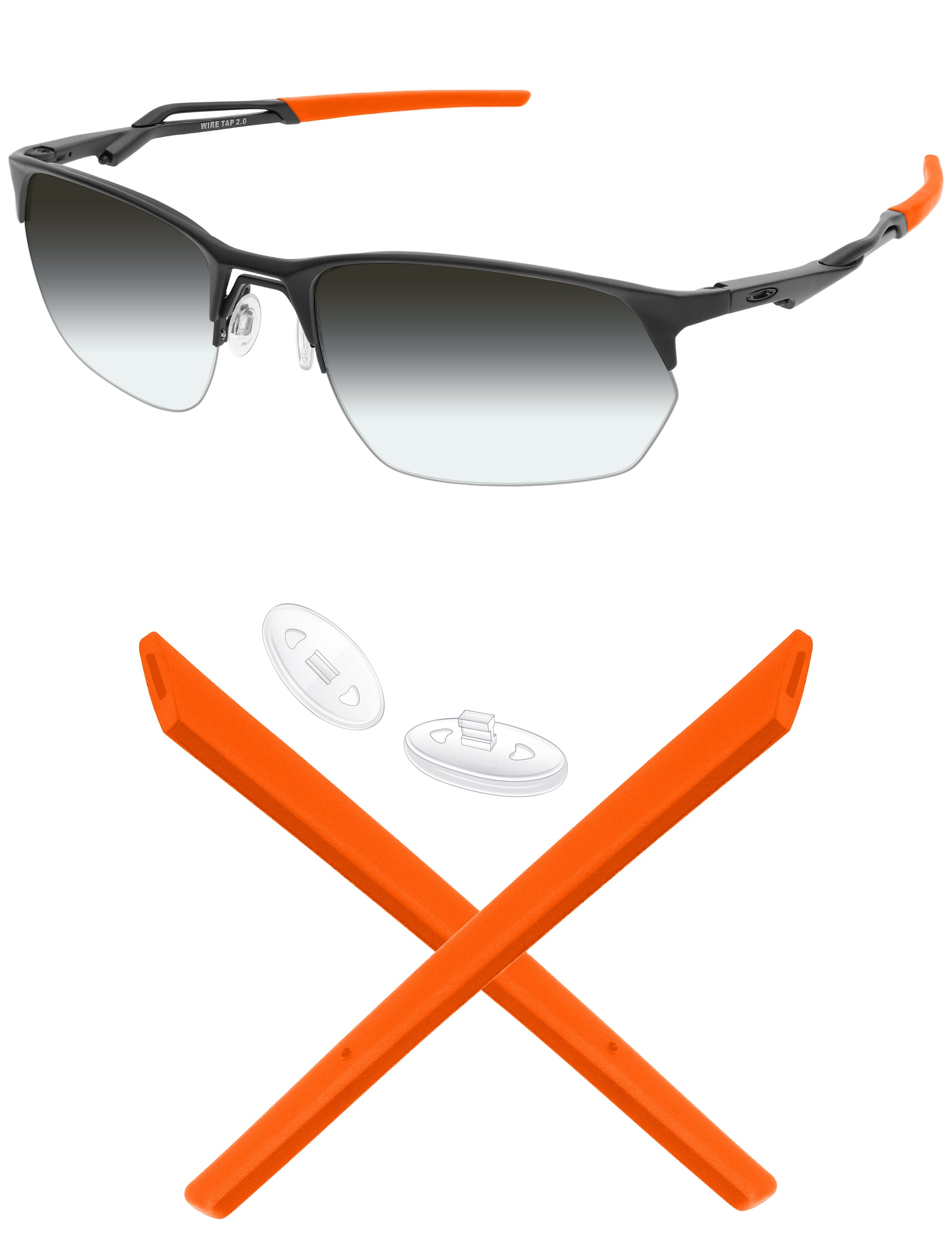 MRYOK Replacement Rubber Kits for Oakley Wire Tap 2.0 OO4145 60mm